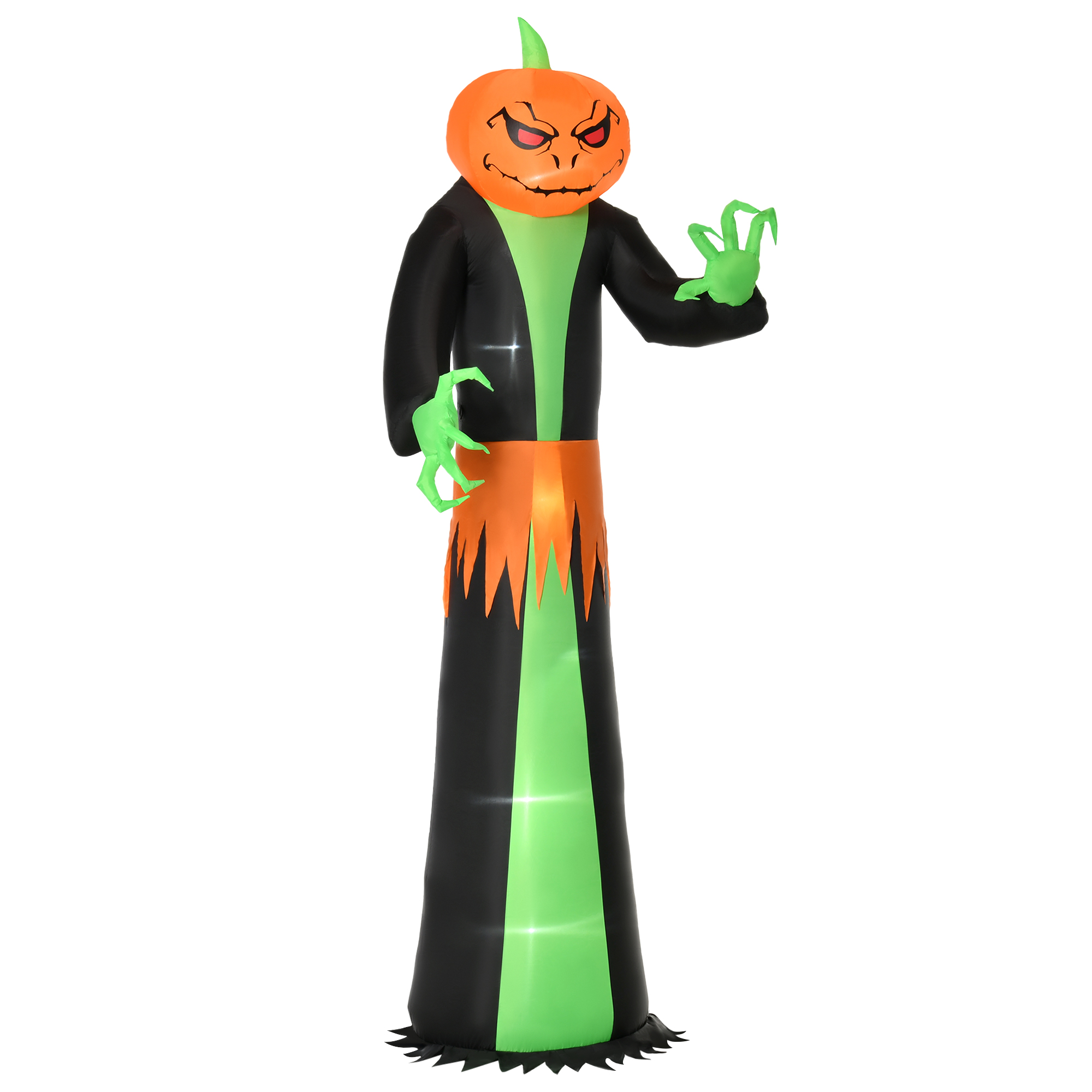 Yangon 9ft LED Inflatable Halloween Pumpkin Ghost Decoration - Mulit Colour