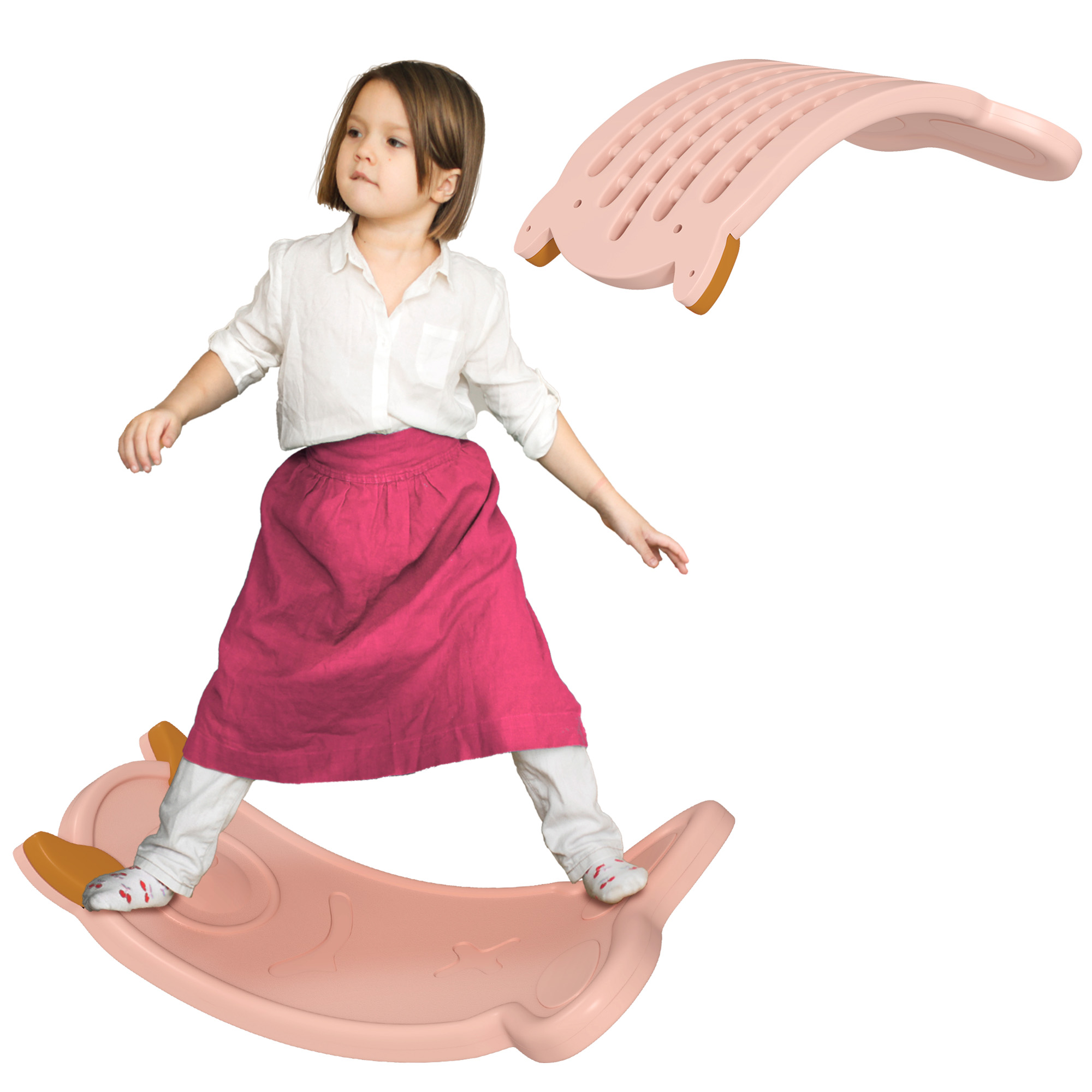 AIVAGO Balance Board for Kids Balance Training & Sensory Play, Pink