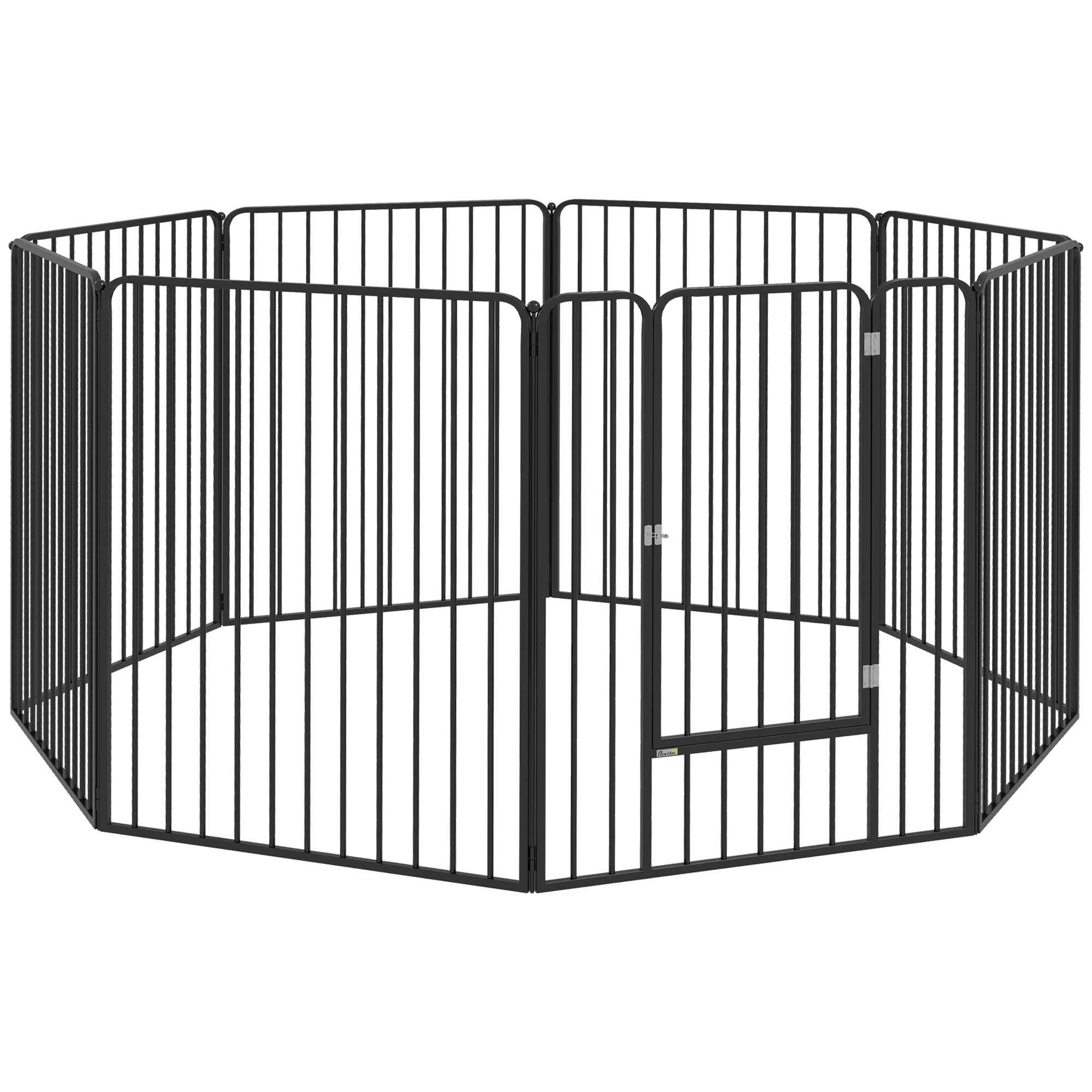 8 Panels Heavy Duty Dog Pen, 100cm Height Pet Playpen for Indoor Outdoor, Small Medium Large Dogs