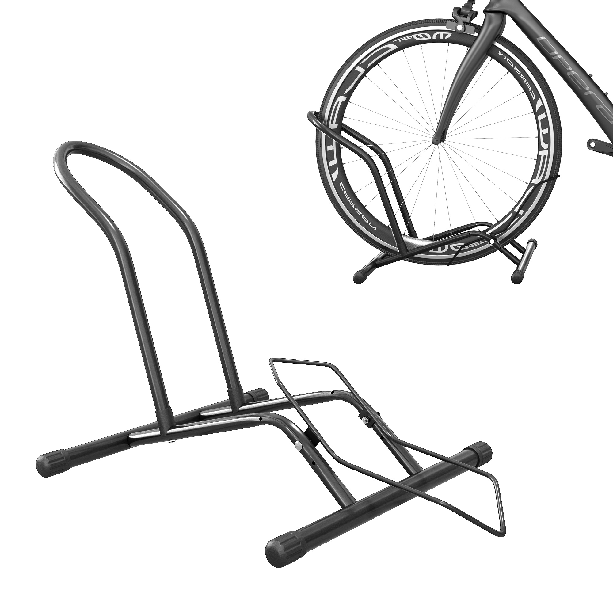 McAlpin Portable Bike Floor Stand for 16 Inch -29 Inch Kid's Mountain Bikes - Rack