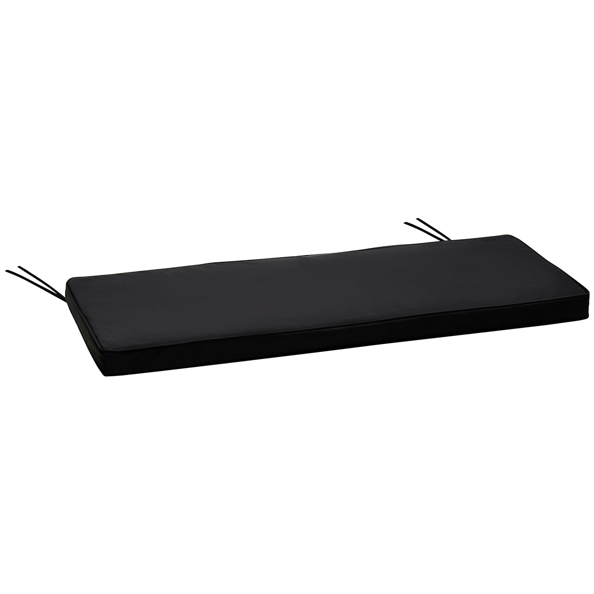 2 Seater Swing Seat Cushion Replacement for Outdoor Furniture - Black