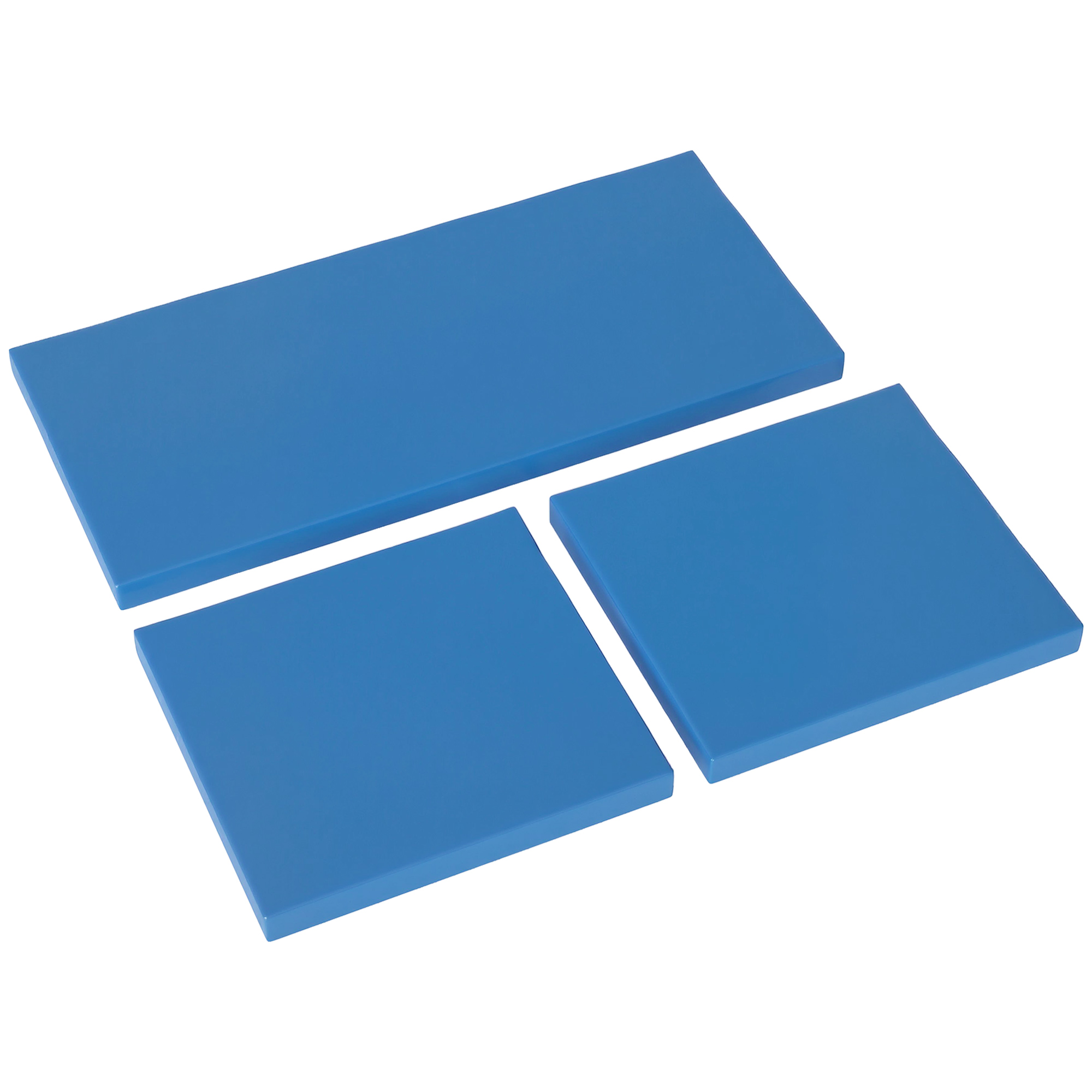 SUNVISTA Outdoor Seat Cushion Pads for Rattan Furniture, 3 PCs Garden Furniture Cushions, Sky Blue