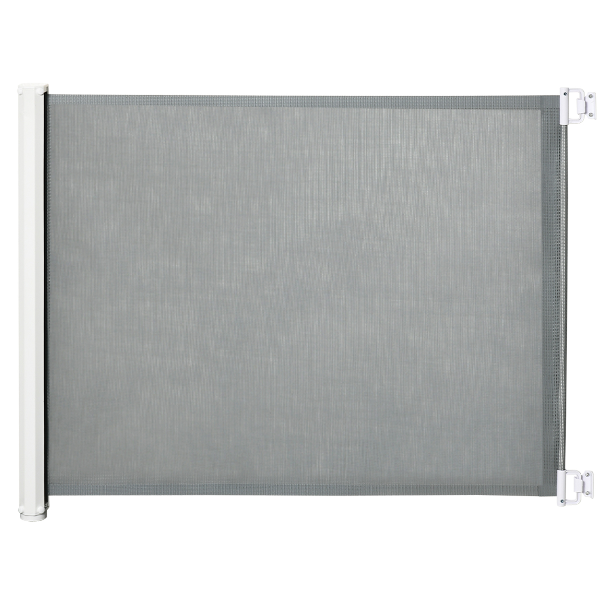 Retractable Safety Gate Dog Pet Guard Barrier Folding Protector Home Doorway Room Divider Stair Guard Grey 115L x 82.5H cm