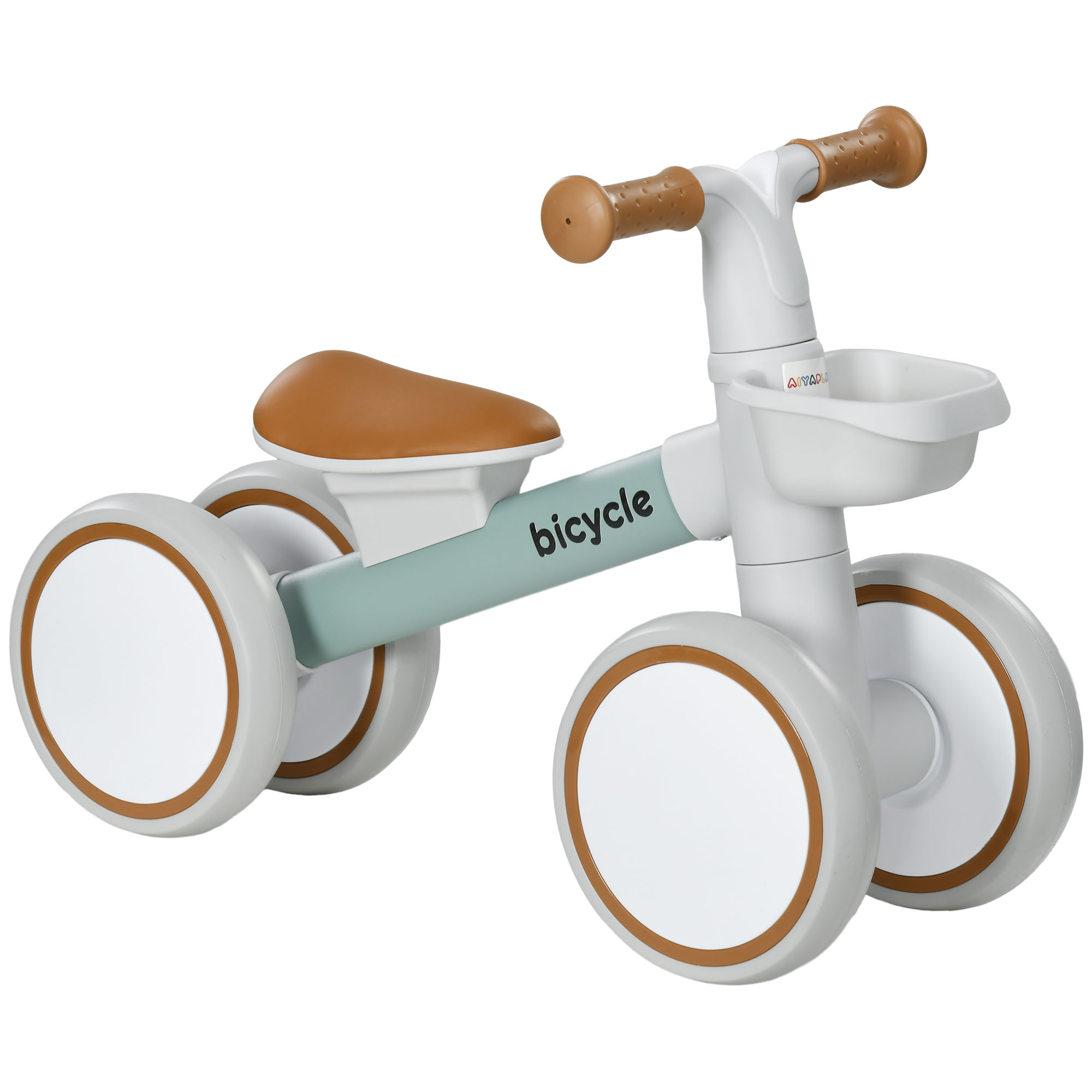 Kinsey Kids Balance Bike with Adjustable Seat and Silent Wheels - Green