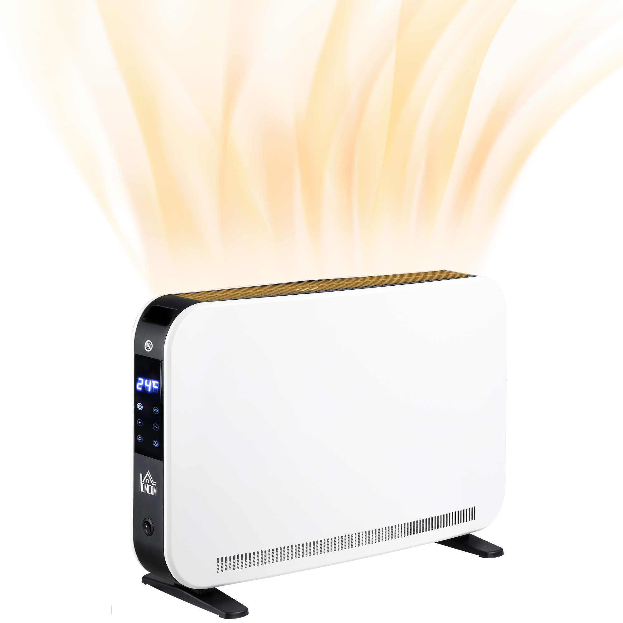 Scott Portable Electric Heater with 24H Timer and Overheat Protection - White