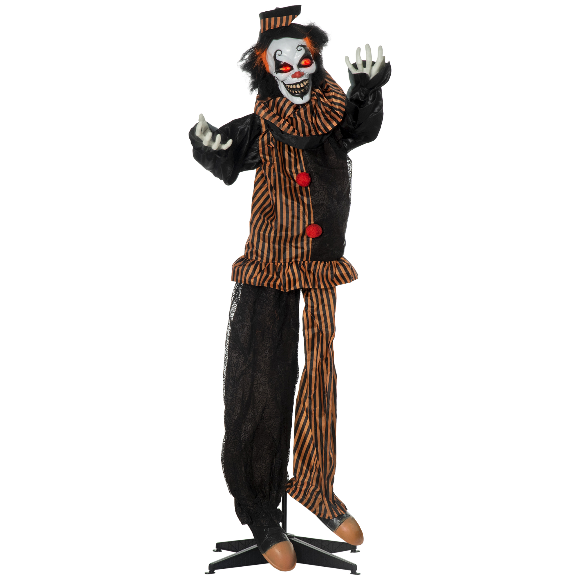 Yangon 67" Animated Halloween Talking Circus Clown Decoration - Mulit Colour