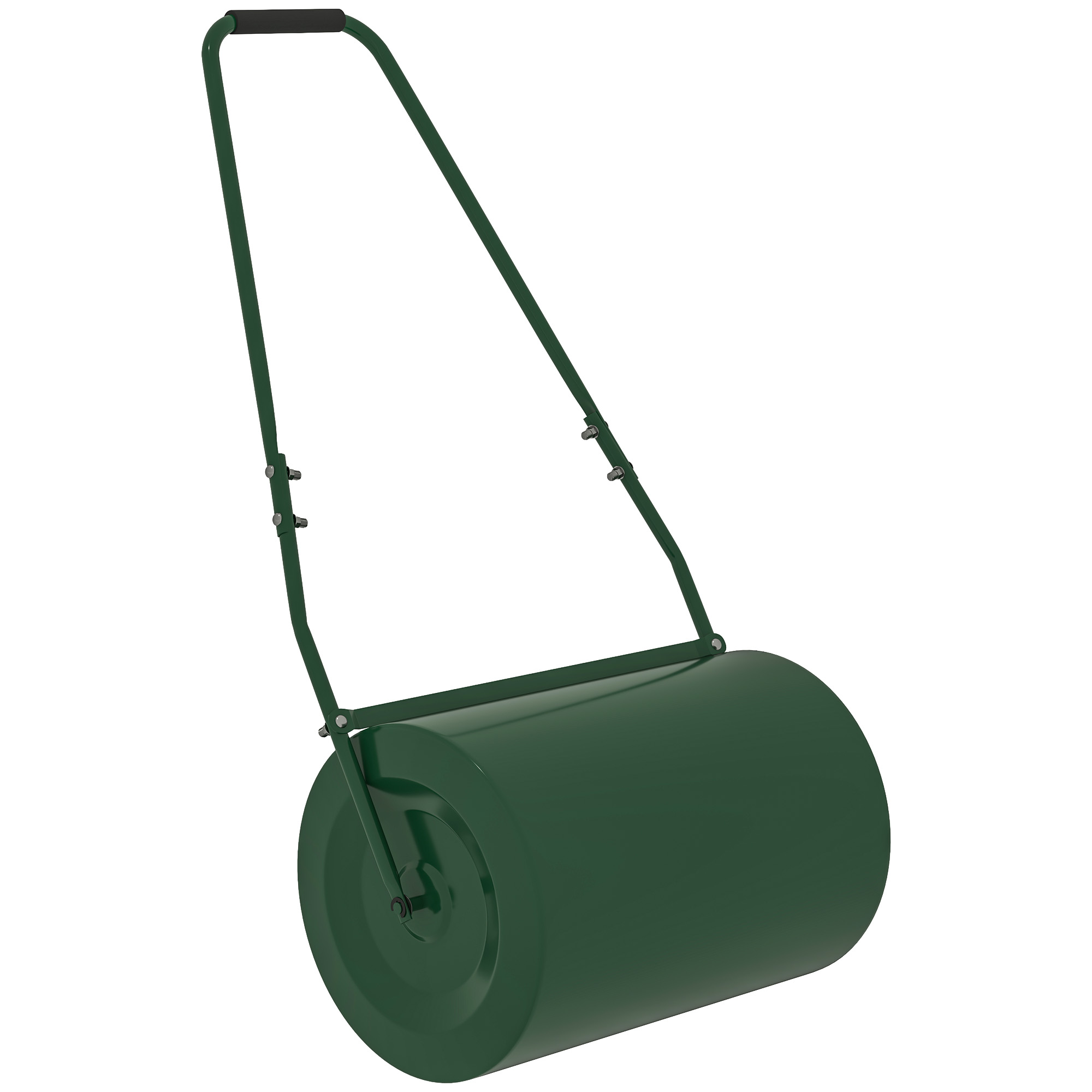 SUNVISTA 63 L Heavy Duty Water Or Sand Filled Î 30cm Garden Steel Lawn Roller Drum - Dark Green