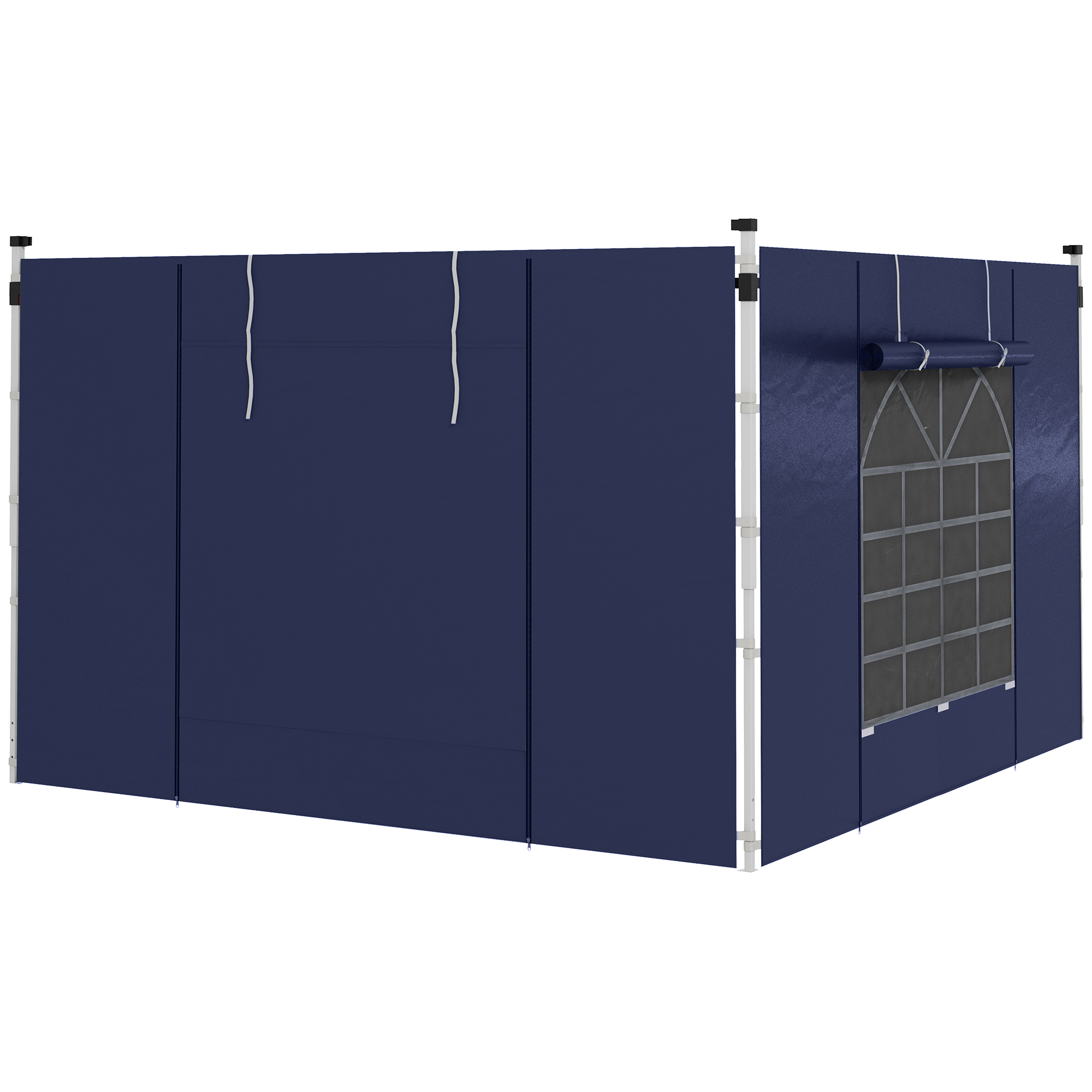 SUNVISTA Set of Two 195 x 295cm Replacement Gazebo Side Walls - Blue