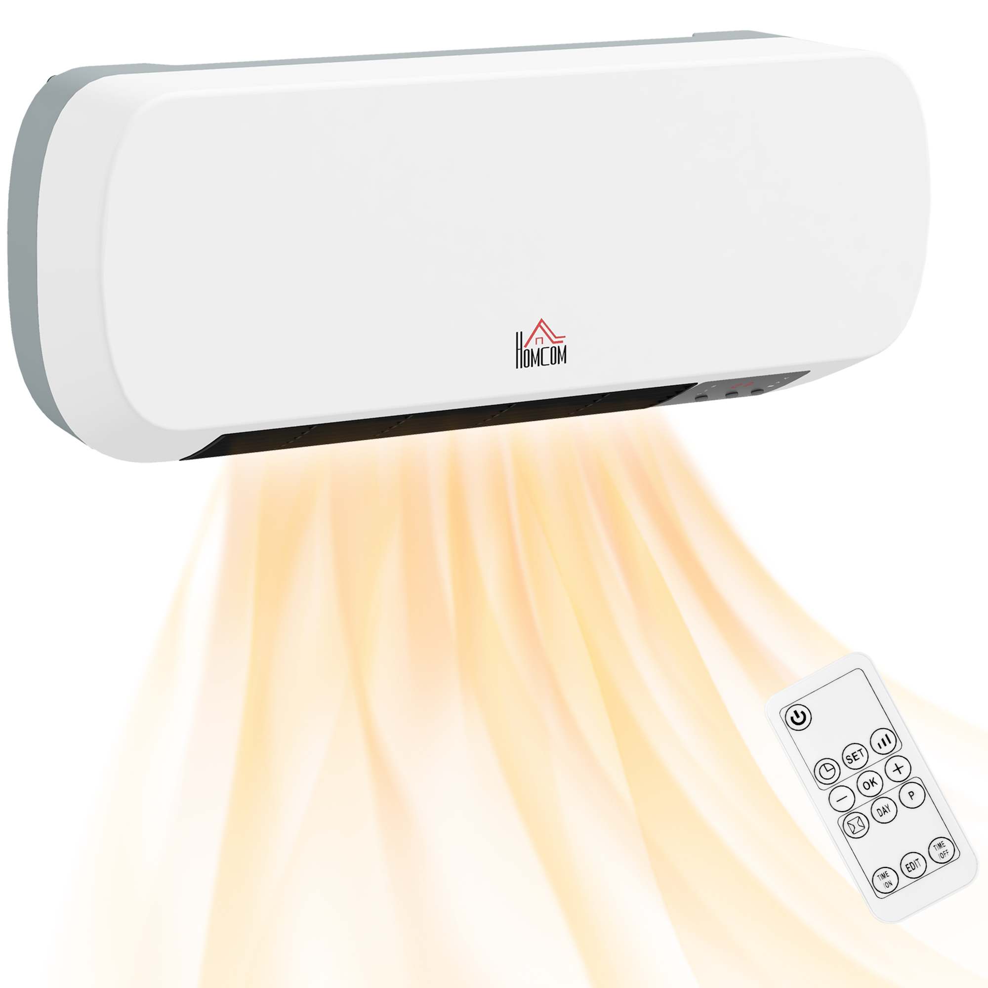 Scott 2000W On-Wall Heater with Adjustable Temperature Control - White