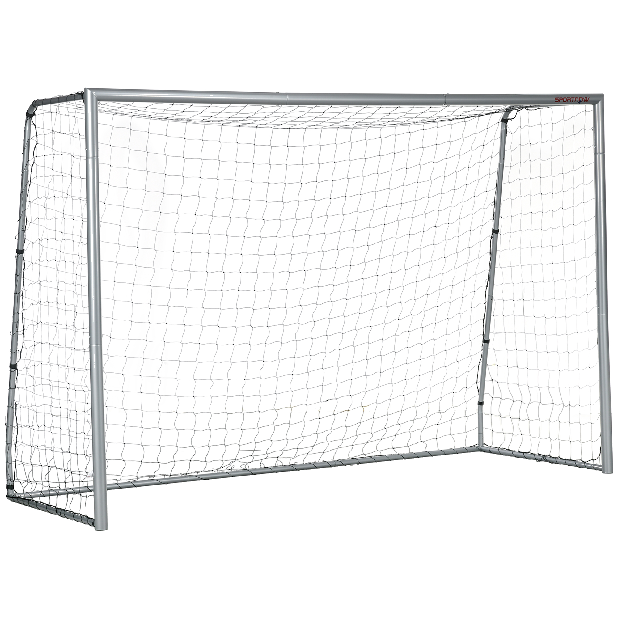 McAlpin 10ft x 6.5ft Football Goal with Ground Stakes - Light Grey