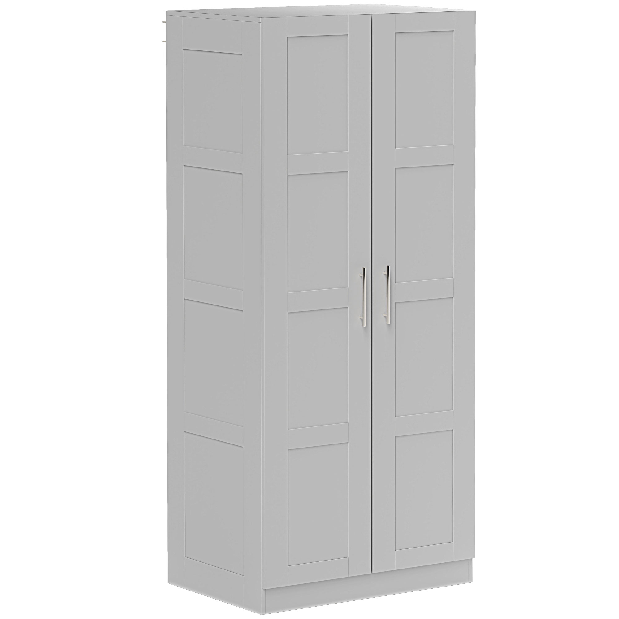 ELWAR 2 Door Wardrobe Grey - 80cm