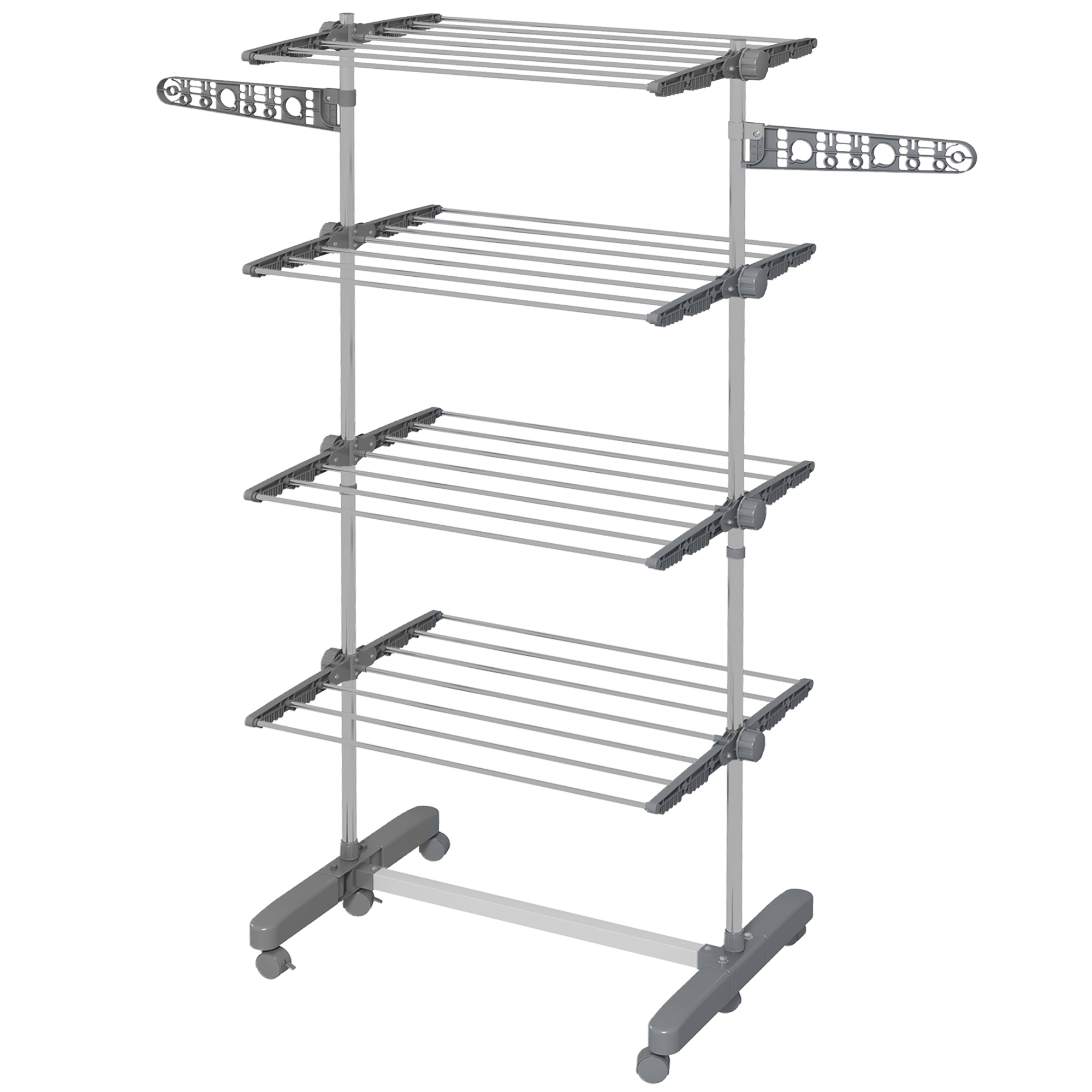 Scott 4-Tier Clothes Airer Stainless Steel Indoor Dryer - Grey