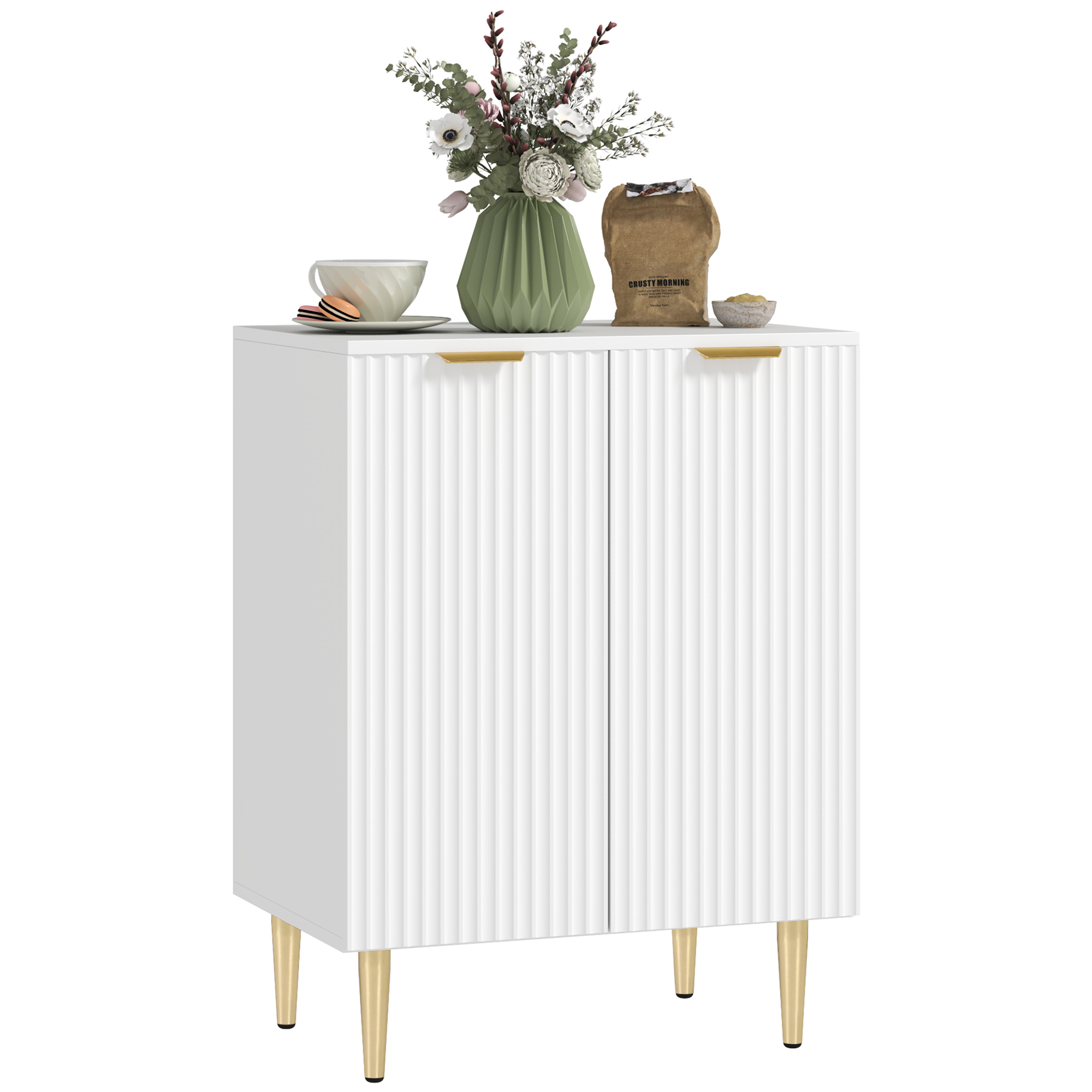 HERON Adjustable Shelf Sideboard - White