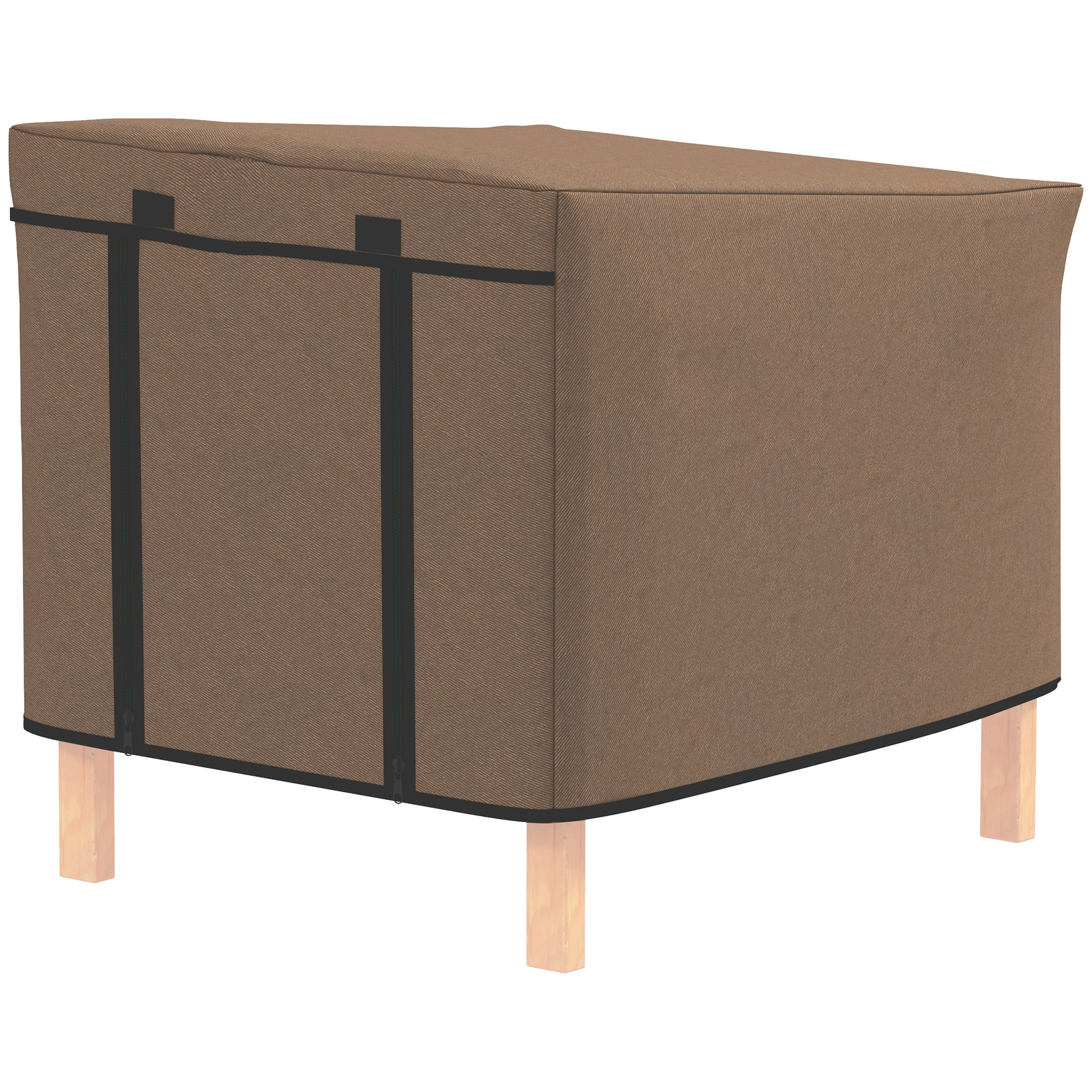 PAWSTER Waterproof Rabbit Hutch Cover for X-D2-0047 and Similar Model Rabbit Hutch, 43 x 52 x 37 cm, Brown