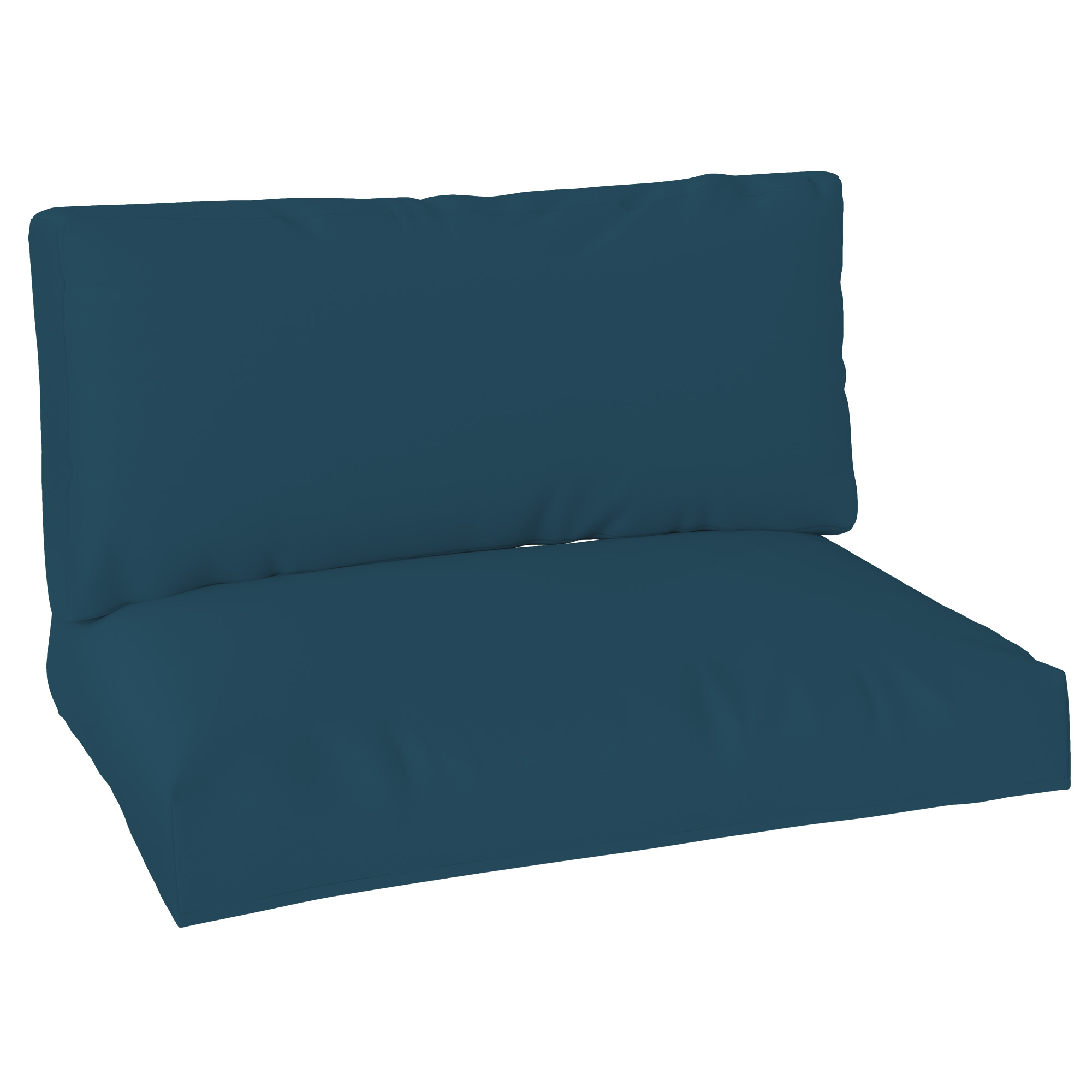 SUNVISTA 2 Seater Pallet Furniture Cushions Pallet Cushions, UPF20+ 220gsm Fabric, 20 cm Thick Outdoor Seat Pads, Navy Blue