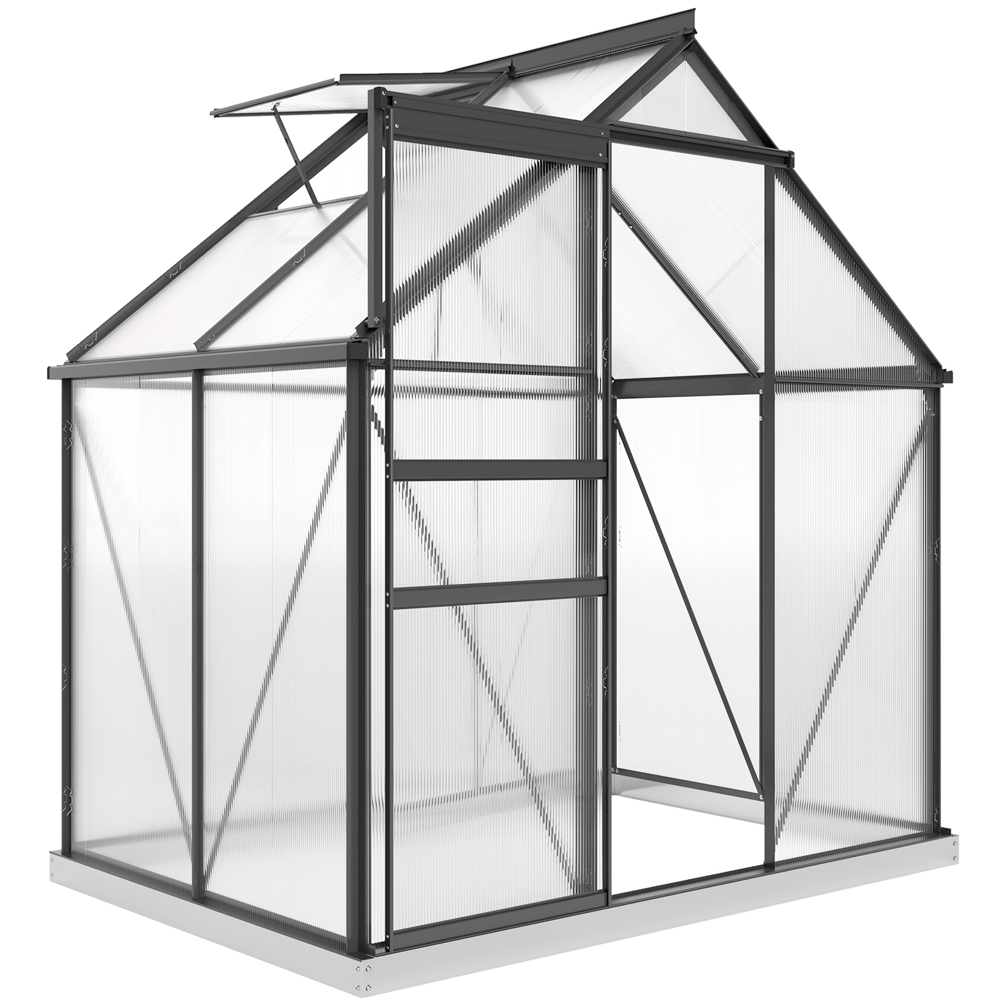 SUNVISTA 192.5 x 131cm Walk-In Polycarbonate Greenhouse
