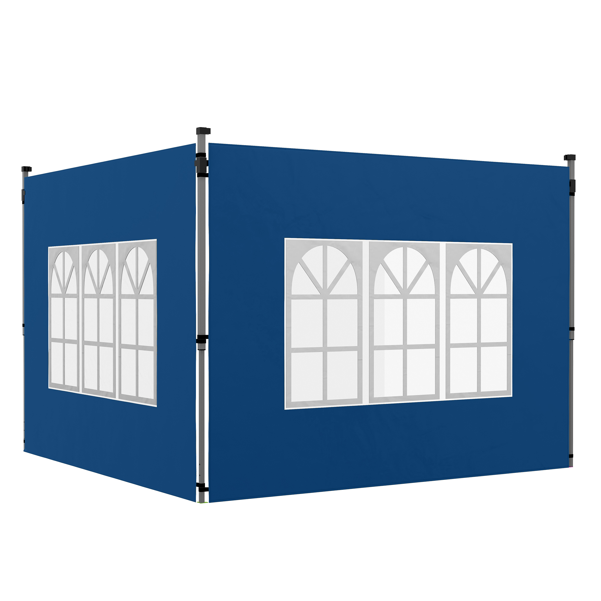 SUNVISTA Set of 2 Gazebo Side Panels - Blue