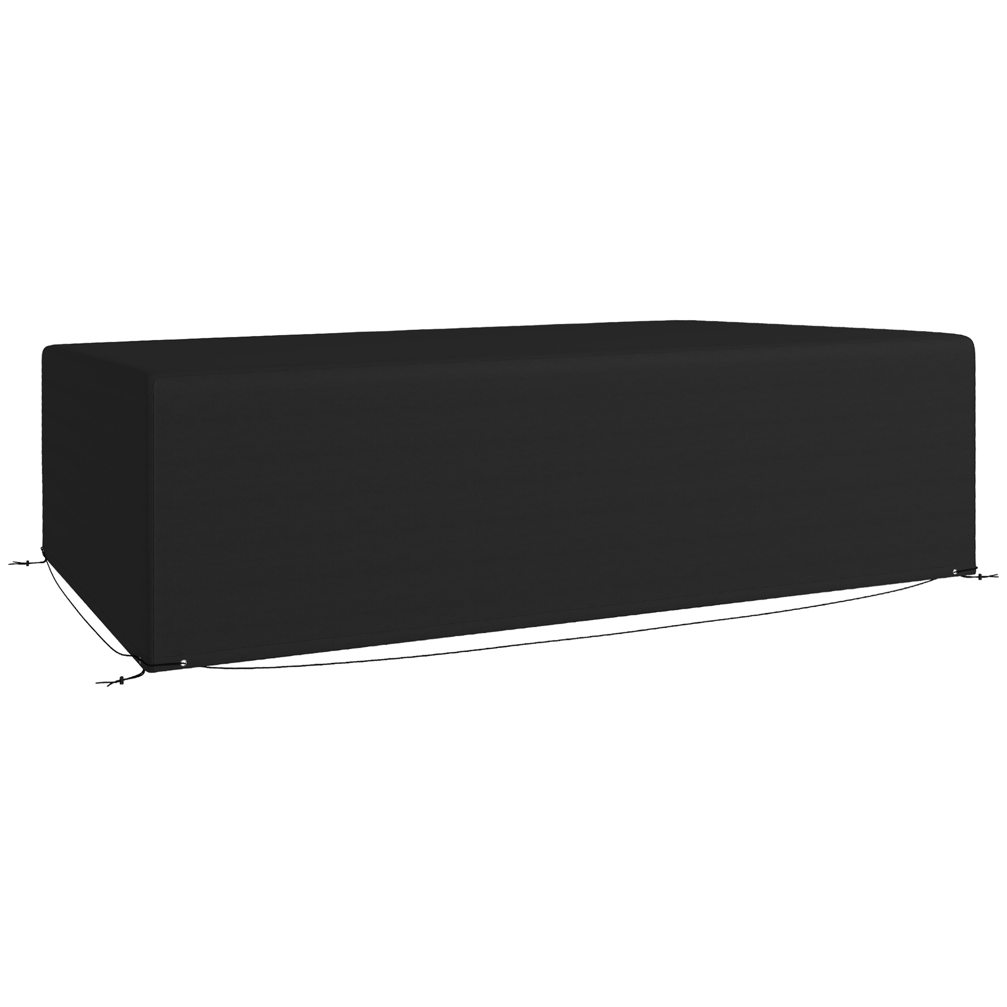 SUNVISTA Garden Furniture Cover, Waterproof 600D Oxford for Rectangular Sofa Set, Anti-UV, 245x165x66 cm, Black