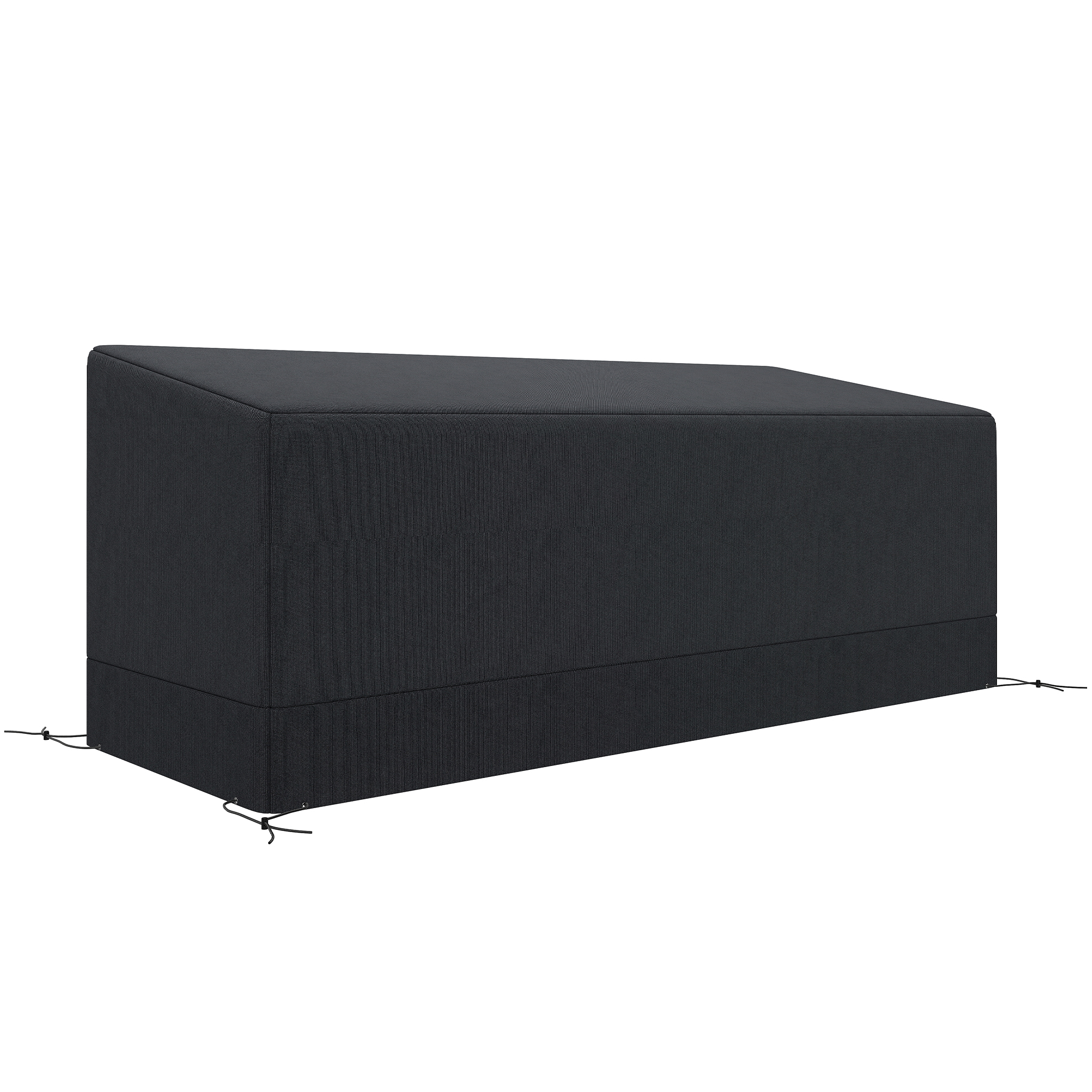 SUNVISTA 190x72x76cm Waterproof Garden Cover, UV Resistant 600D Oxford for 3-Seater Patio Sofa Set, Black