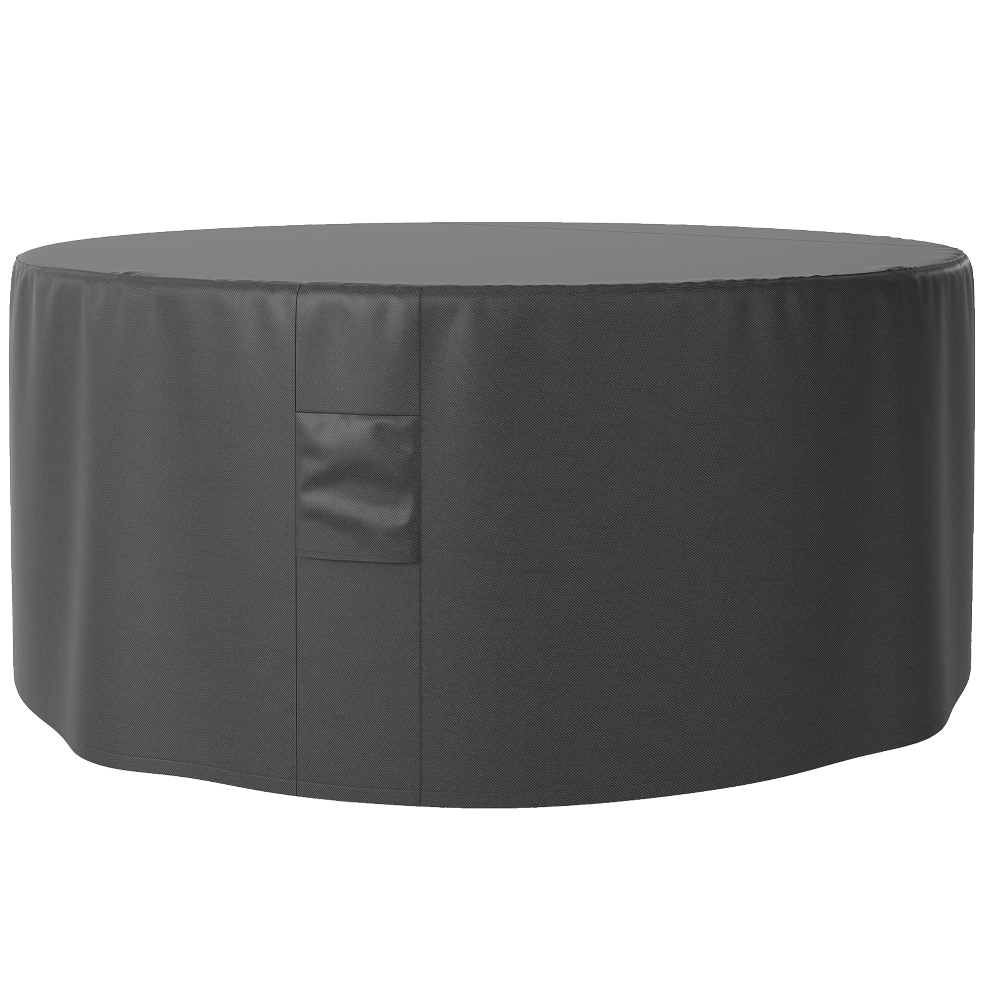 SUNVISTA Garden Patio Large Furniture Set Round Cover 600D Oxford Waterproof, Dia193 x 80H cm, Black
