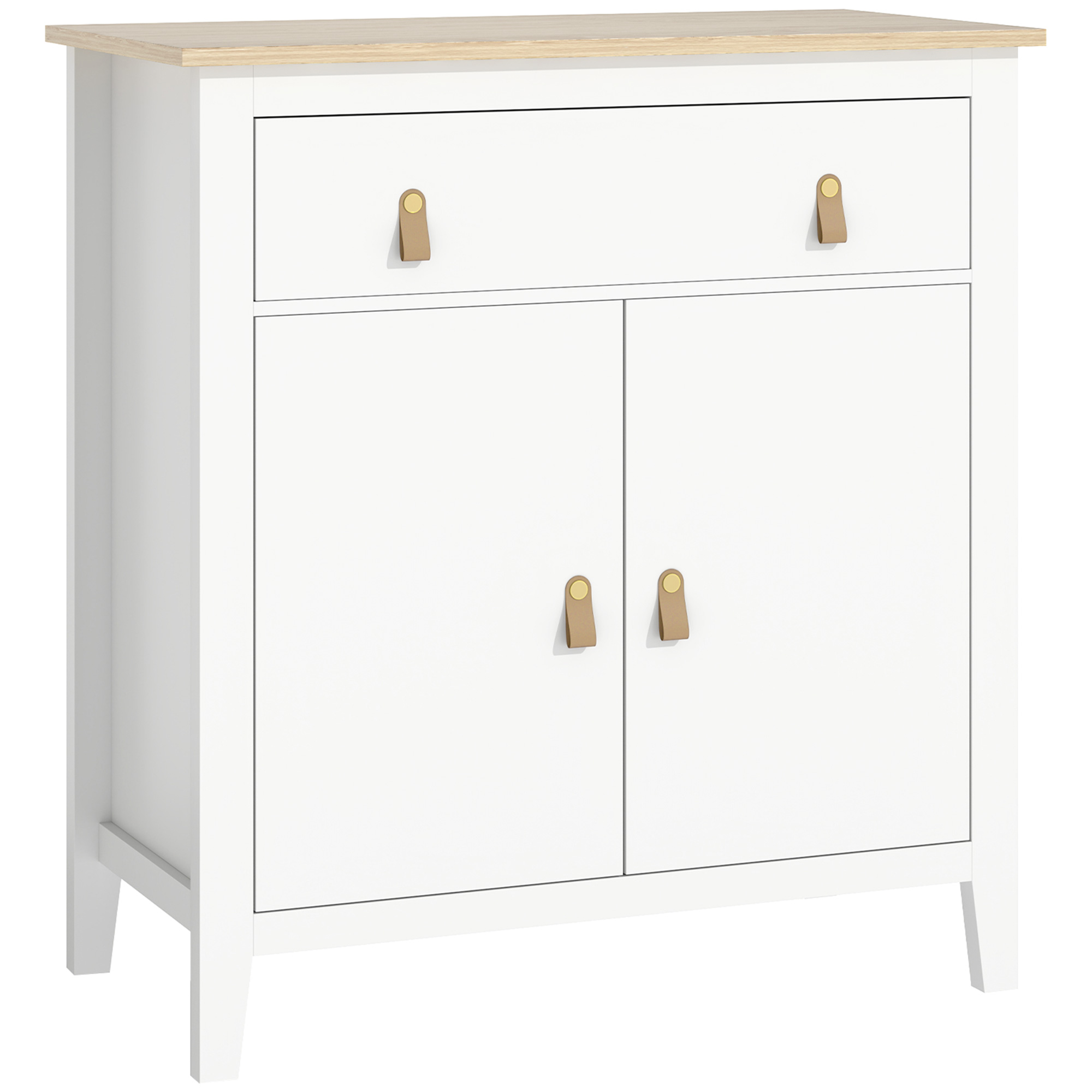 HERON Farmhouse Style Sideboard - White