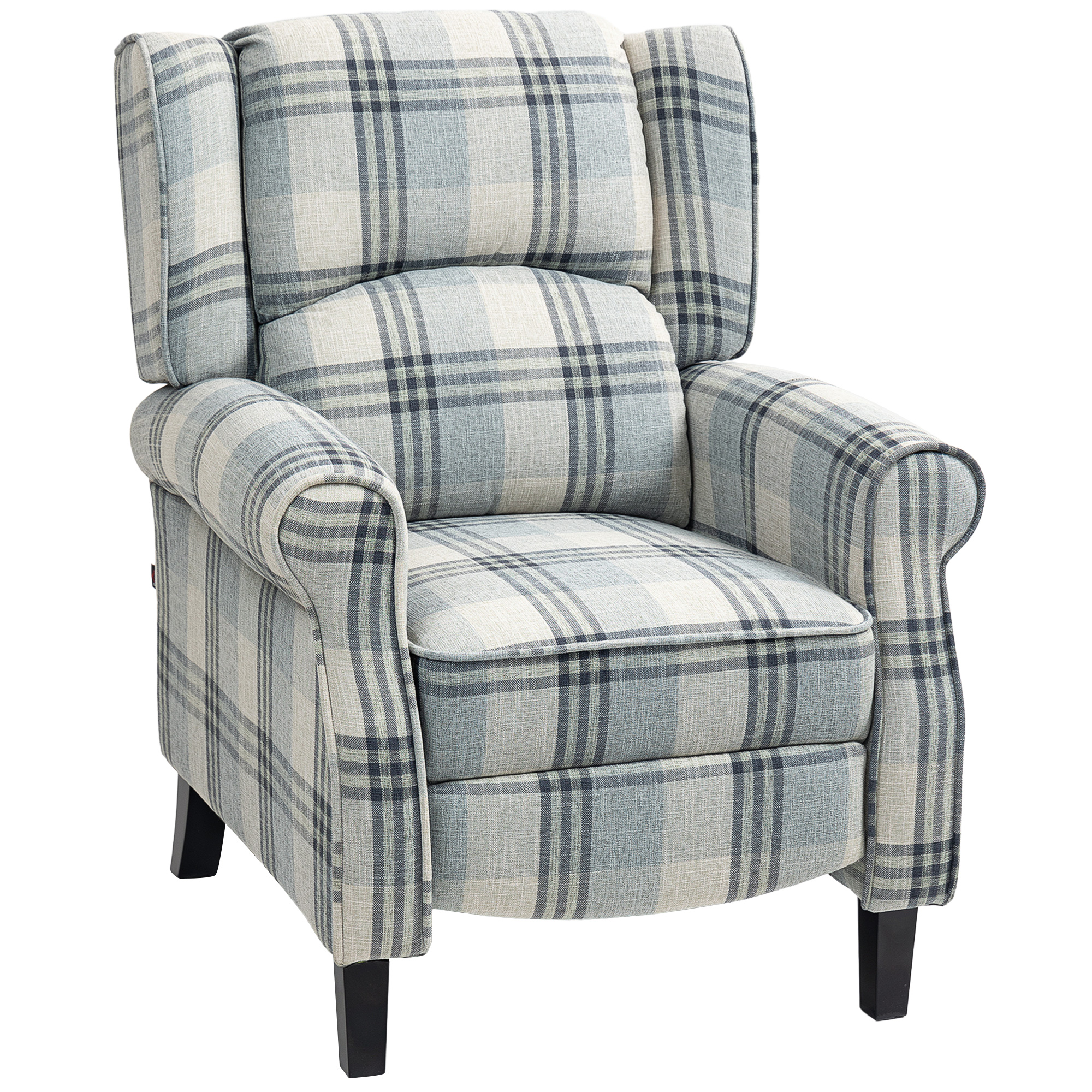 HERON 160deg Reclining Armchair, with Footrest - Grey