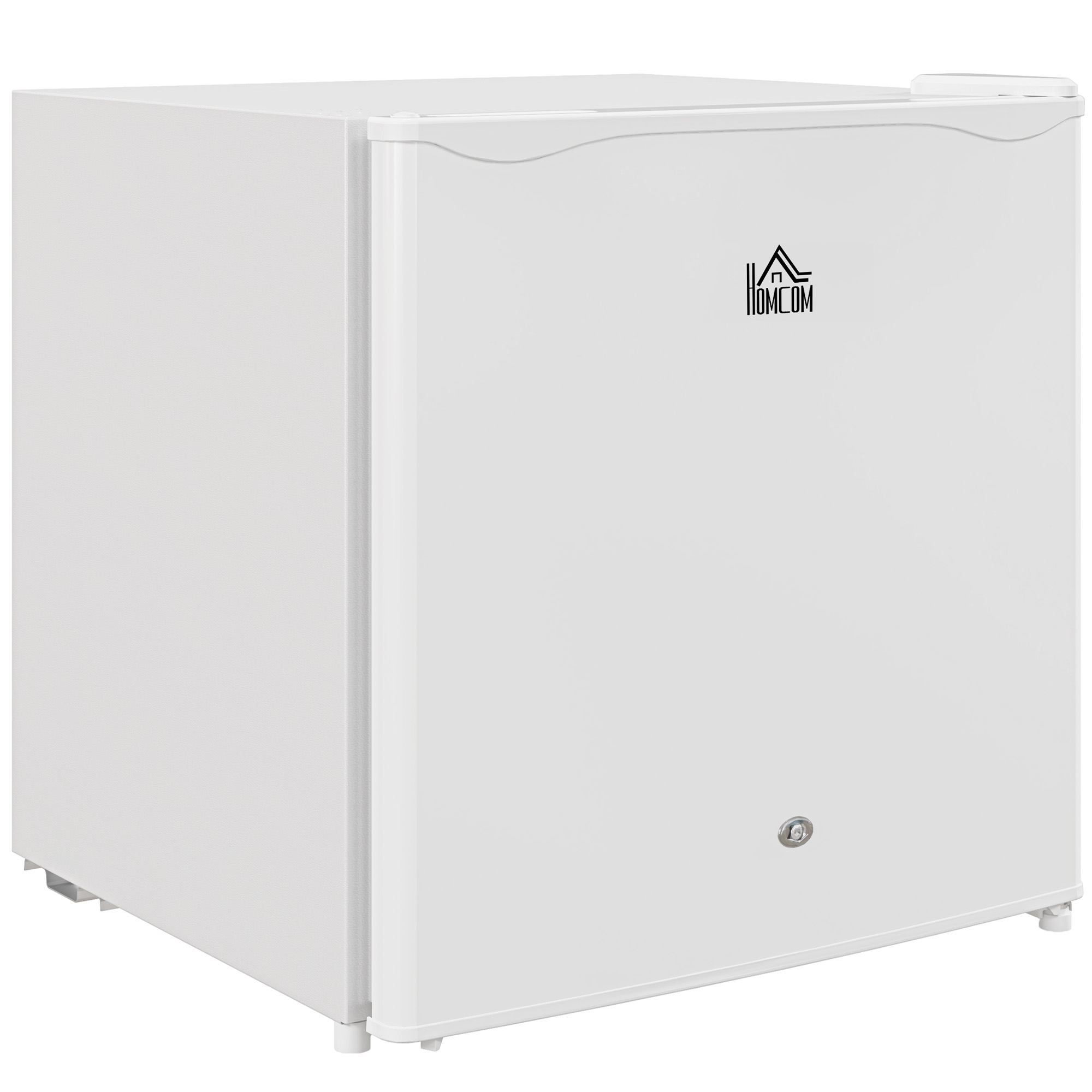 HERON 46 Litre Lockable Countertop Fridge - Cream White
