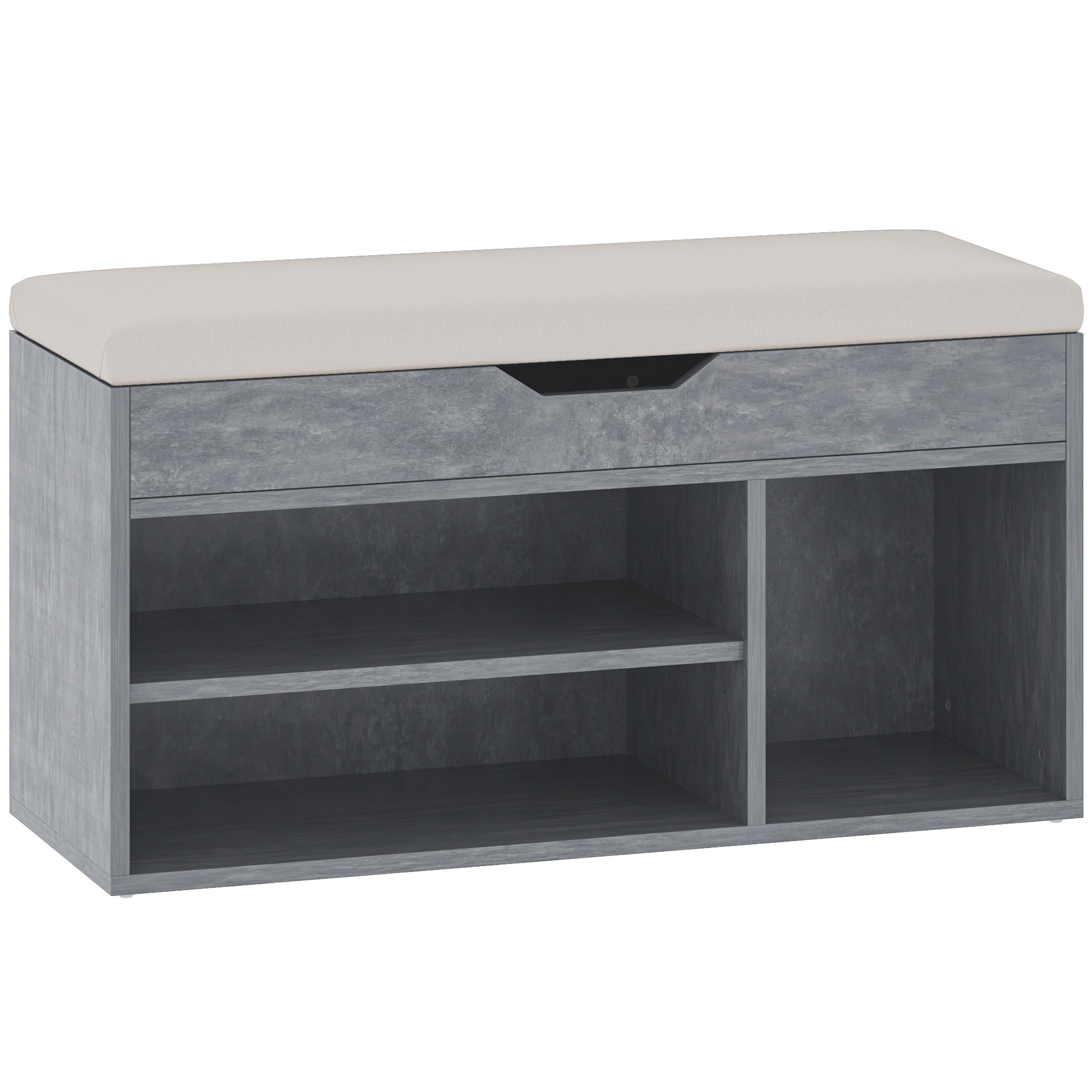 ANWI Medium Shoe Bench Cabinet Grey