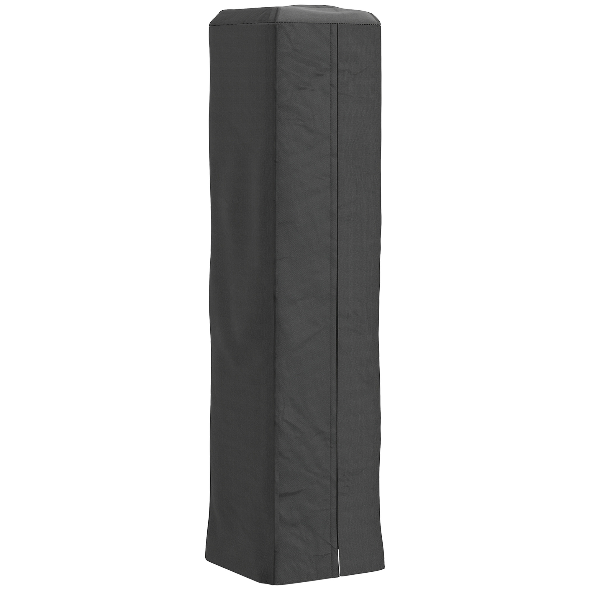 SUNVISTA Heavy Duty Gas Pyramid Patio Heater Cover, Full Length Outdoor Heater Cover Protector, UPF 30+ Oxford Fabric with Zipper, Black