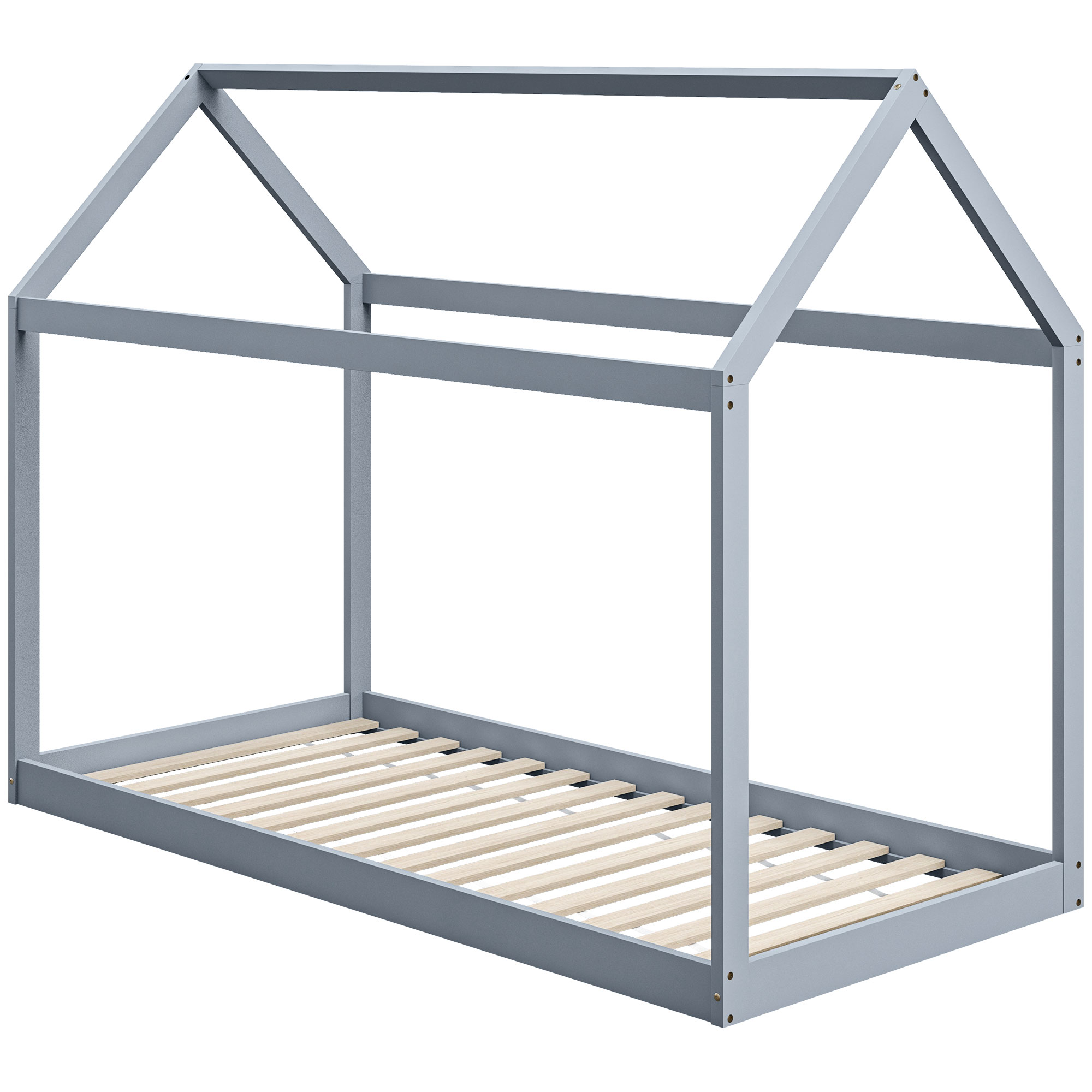 Scott Single Bed Frame House Scandinavian Style - Grey