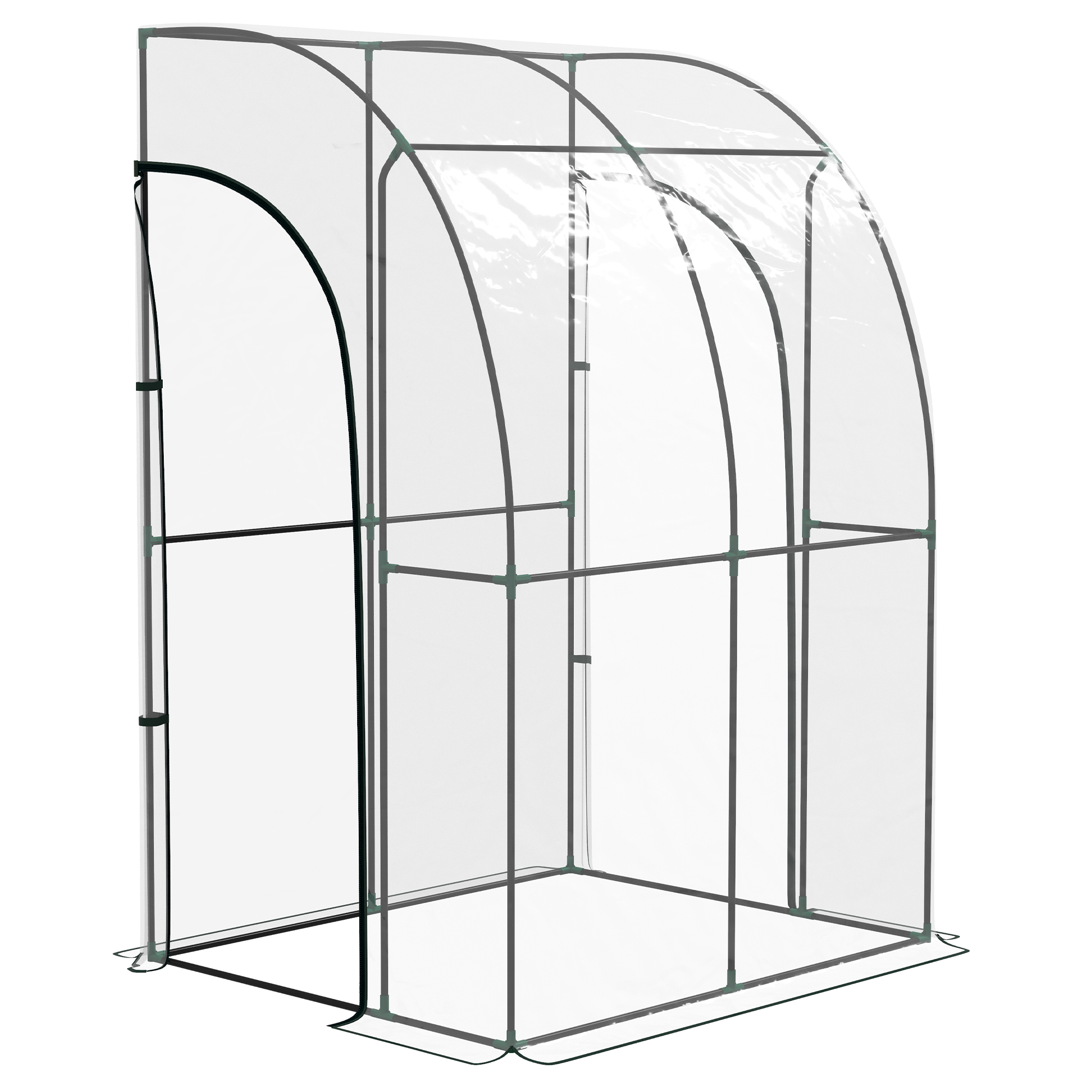 Jones Walk-In Lean To Greenhouse with Accessories - 143cm x 118cm