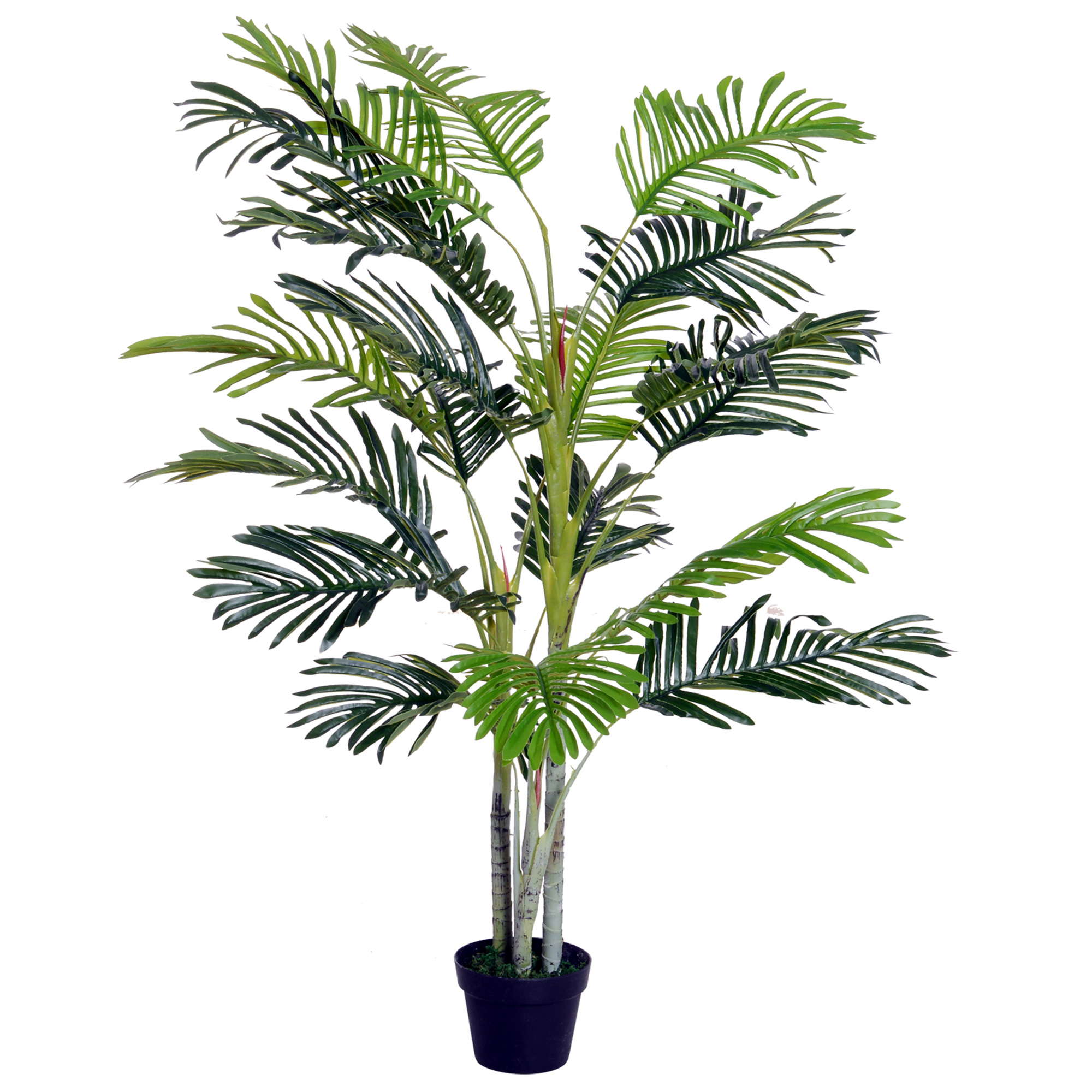 150cm(5ft) Artificial Palm Tree Decorative Indoor Faux Green Plant w/Leaves Home Décor Tropical Potted Home Office