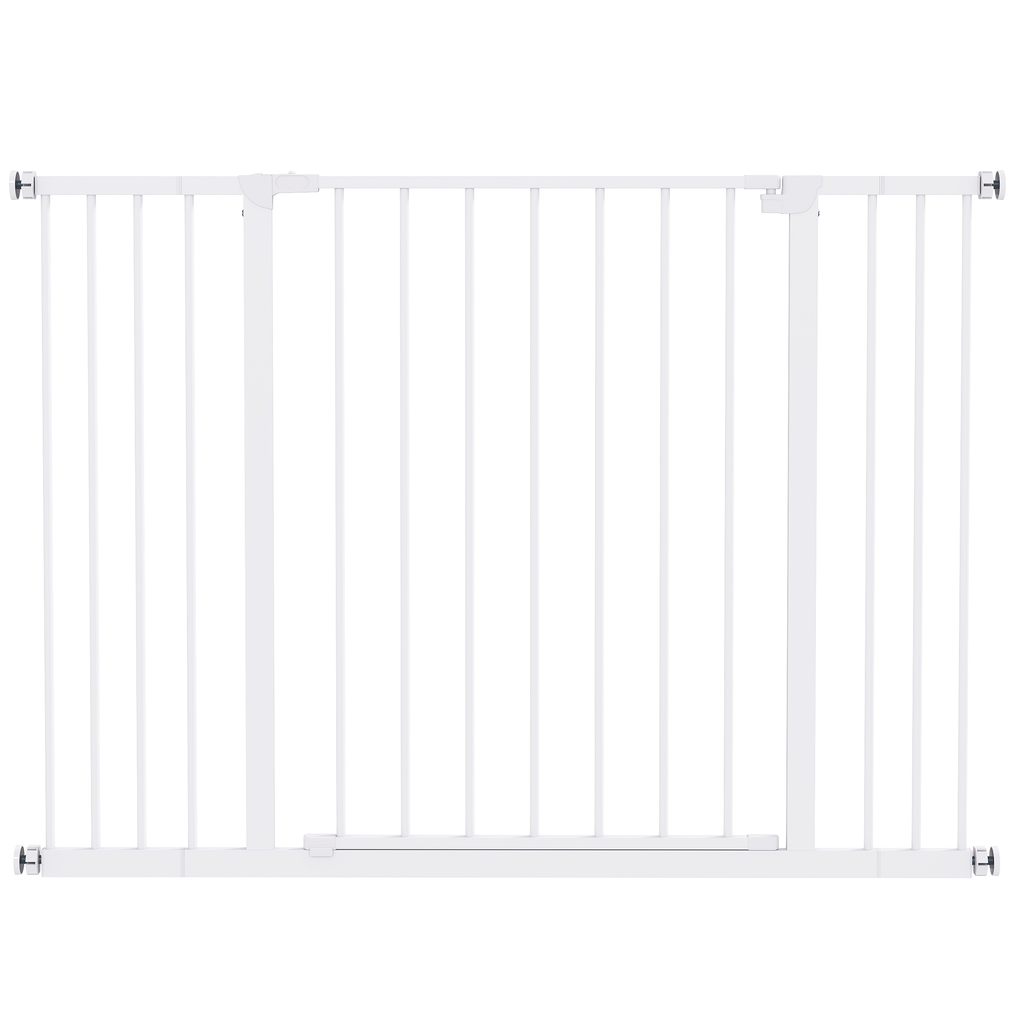 Pressure Fitted Pet Dog Safety Gate Metal Fence Extending 72-107cm Wide