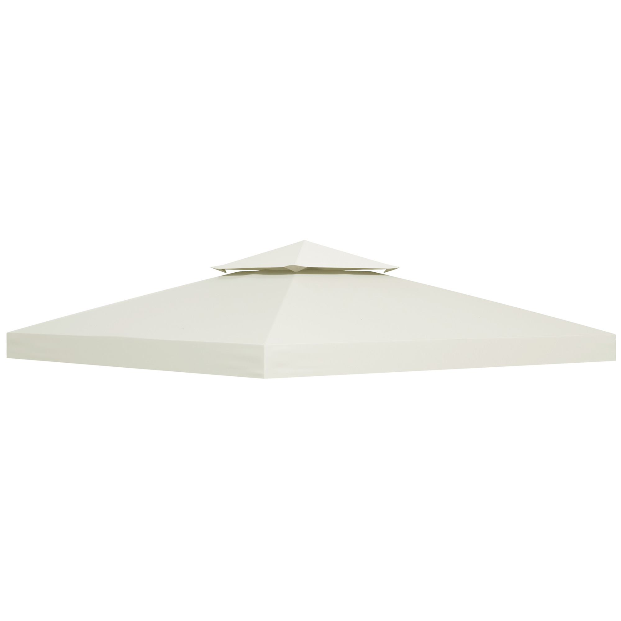 3 x 3M Gazebo Canopy Roof Top Replacement Cover Spare Part Cream White (TOP ONLY)