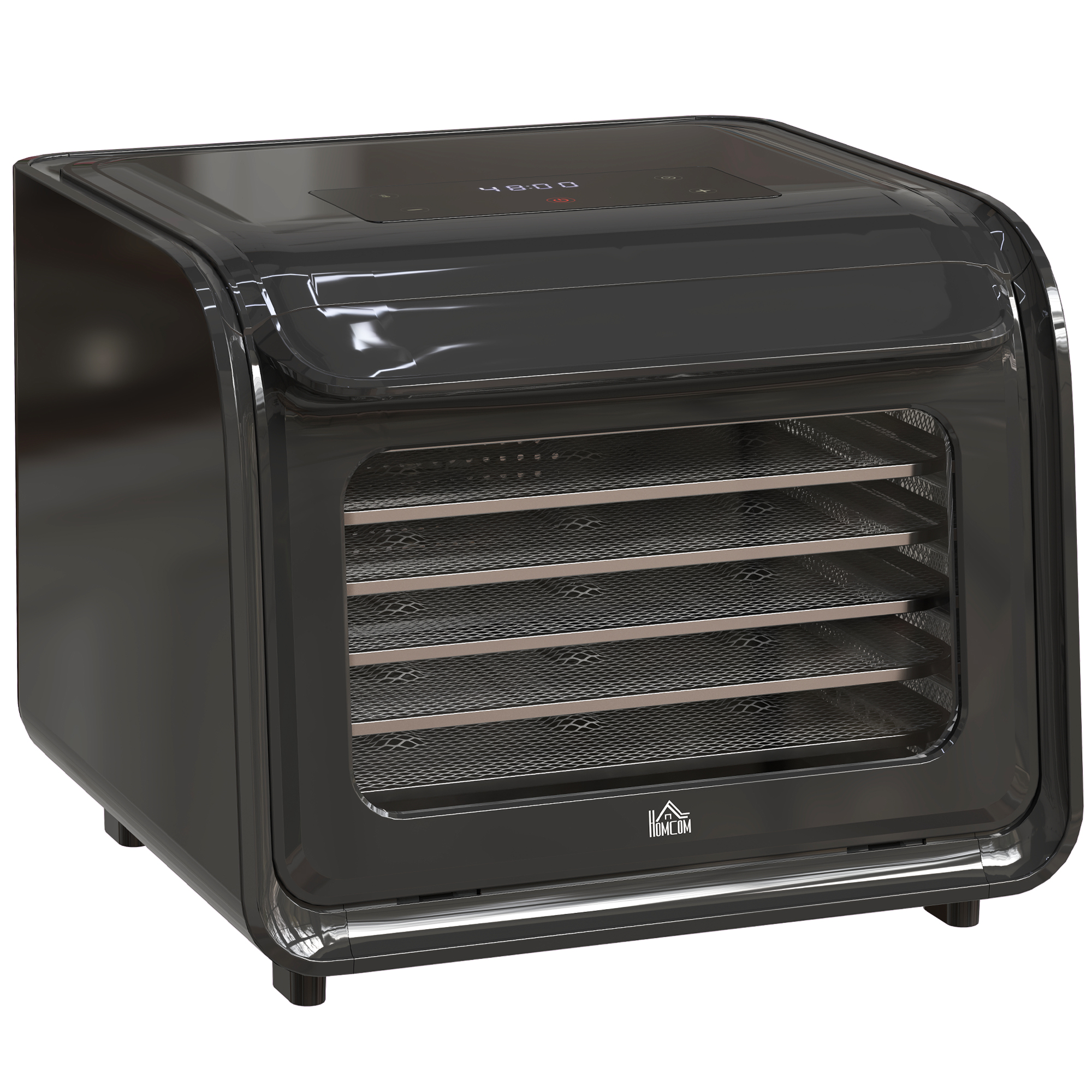 HERON 35-70degC Six-Tray Food Dehydrator - Black