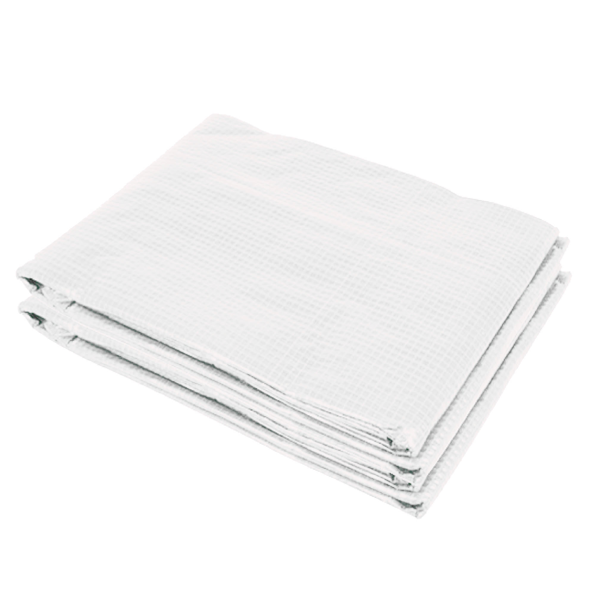 Greenhouse Replacement Cover ONLY Winter Garden Plant PE Cover with Roll-up Windows Door, 6 x 3 x 2m White