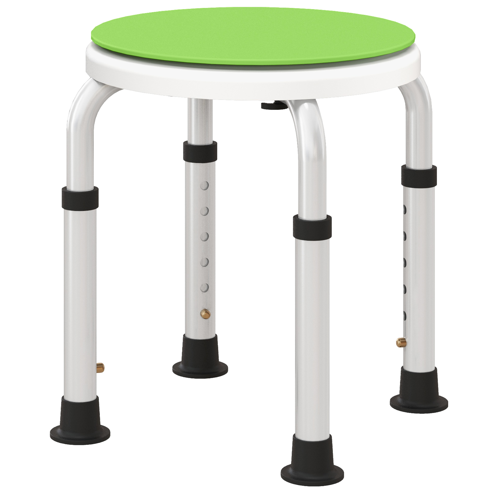 Scott Swivel Shower Chair with Non-Slip Feet for Elderly - Green