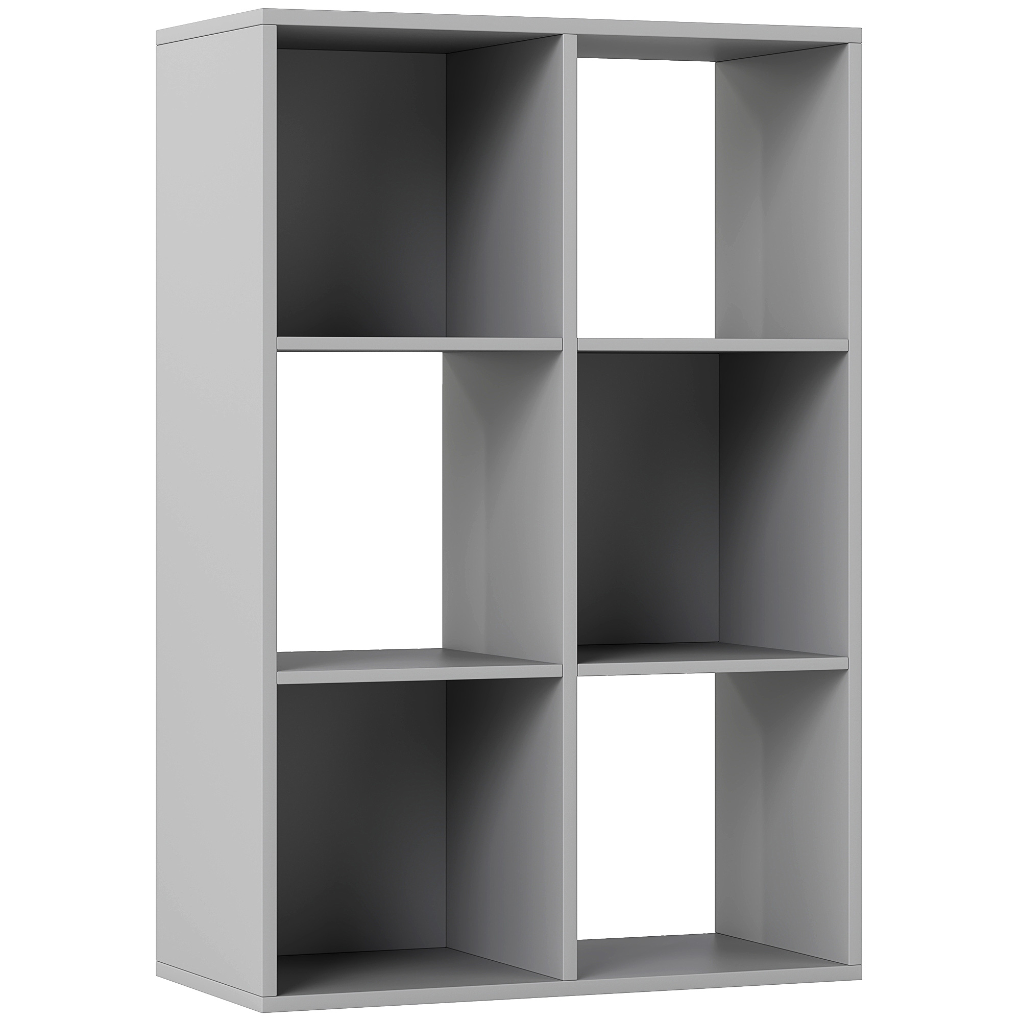 HERON 6 Cube Bookshelf - Light Grey