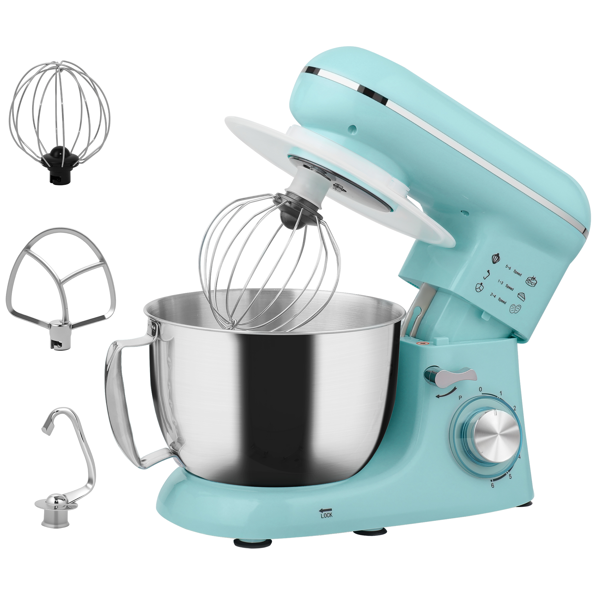 HERON 1300W Kitchen Stand Mixer with Accessories - Blue