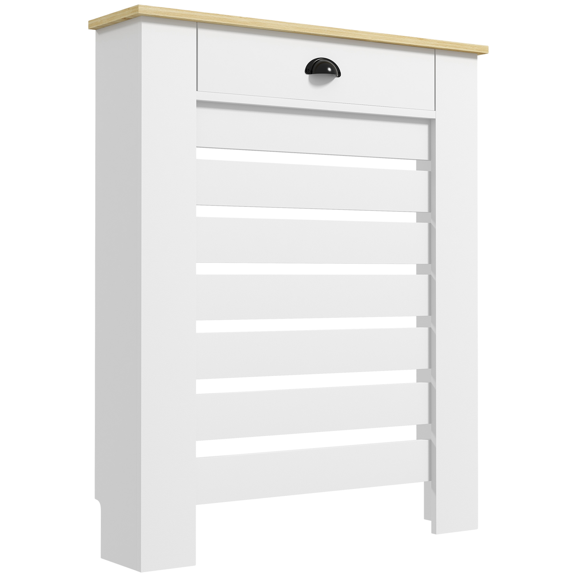 HERON Radiator Cover with Drawer, 95.5H x 78Wcm - White