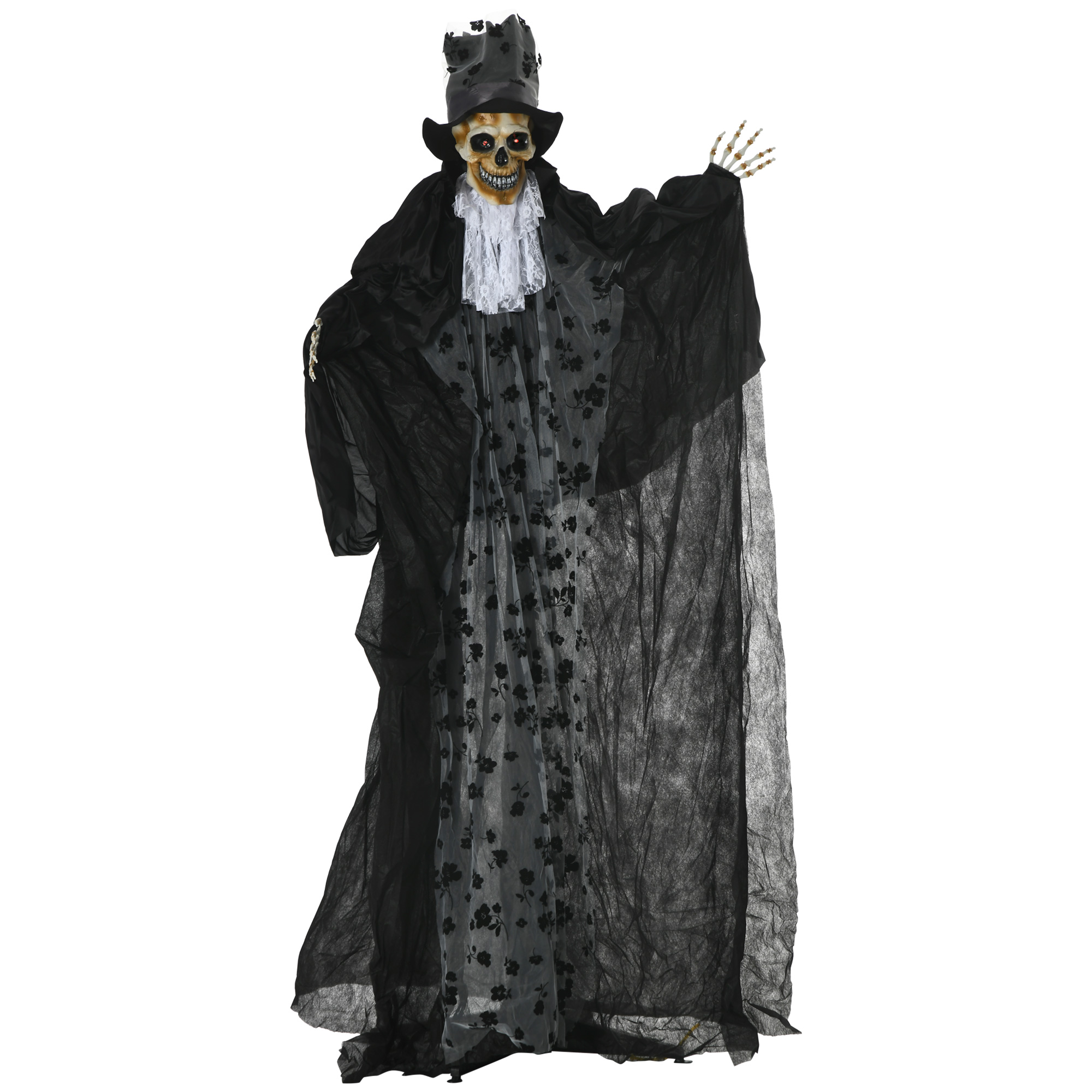 Halloween Ghost Decoration Polyester Animated Bridegroom Prop - Black