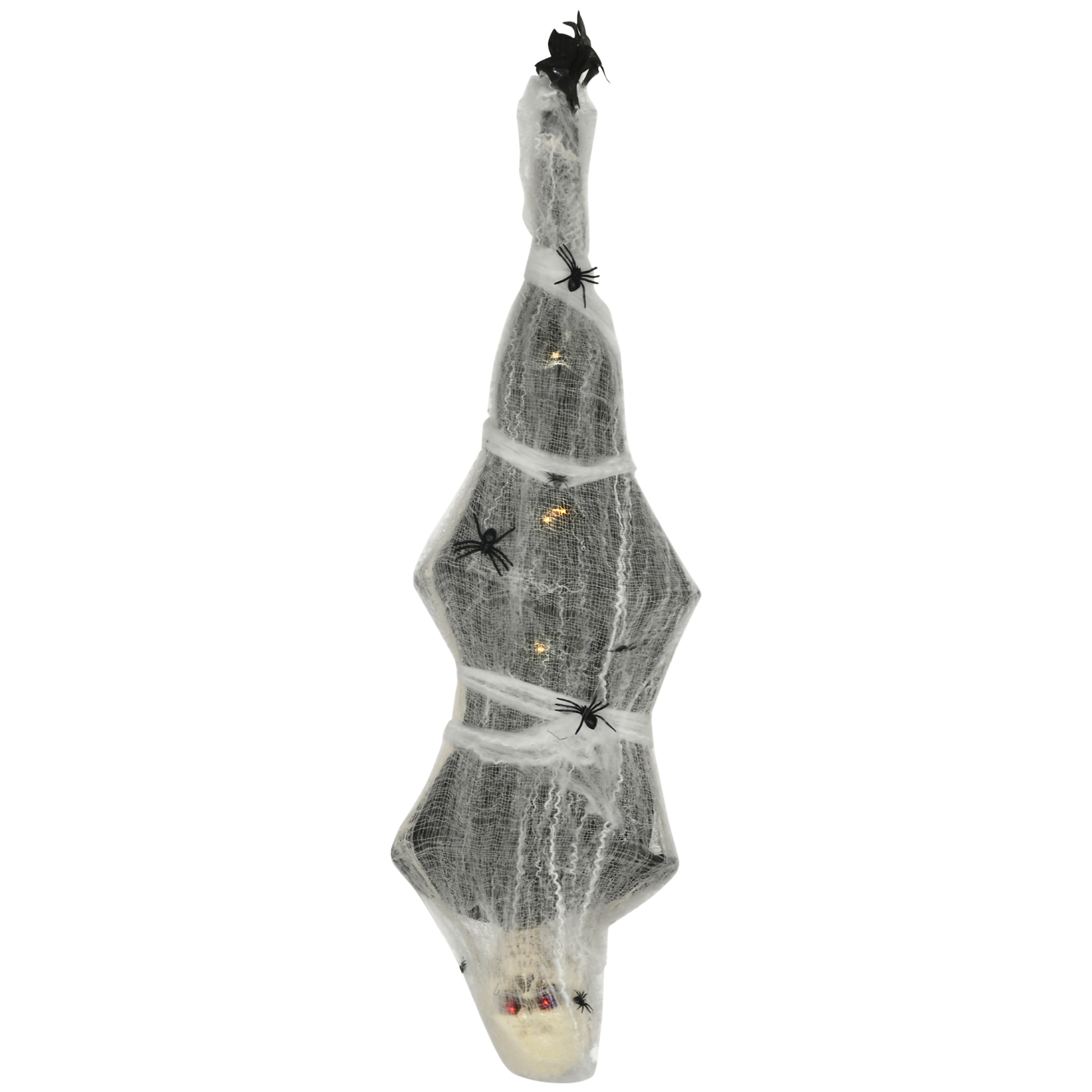 Halloween Mummy Decoration Polyester Hanging Animated Prop - Grey