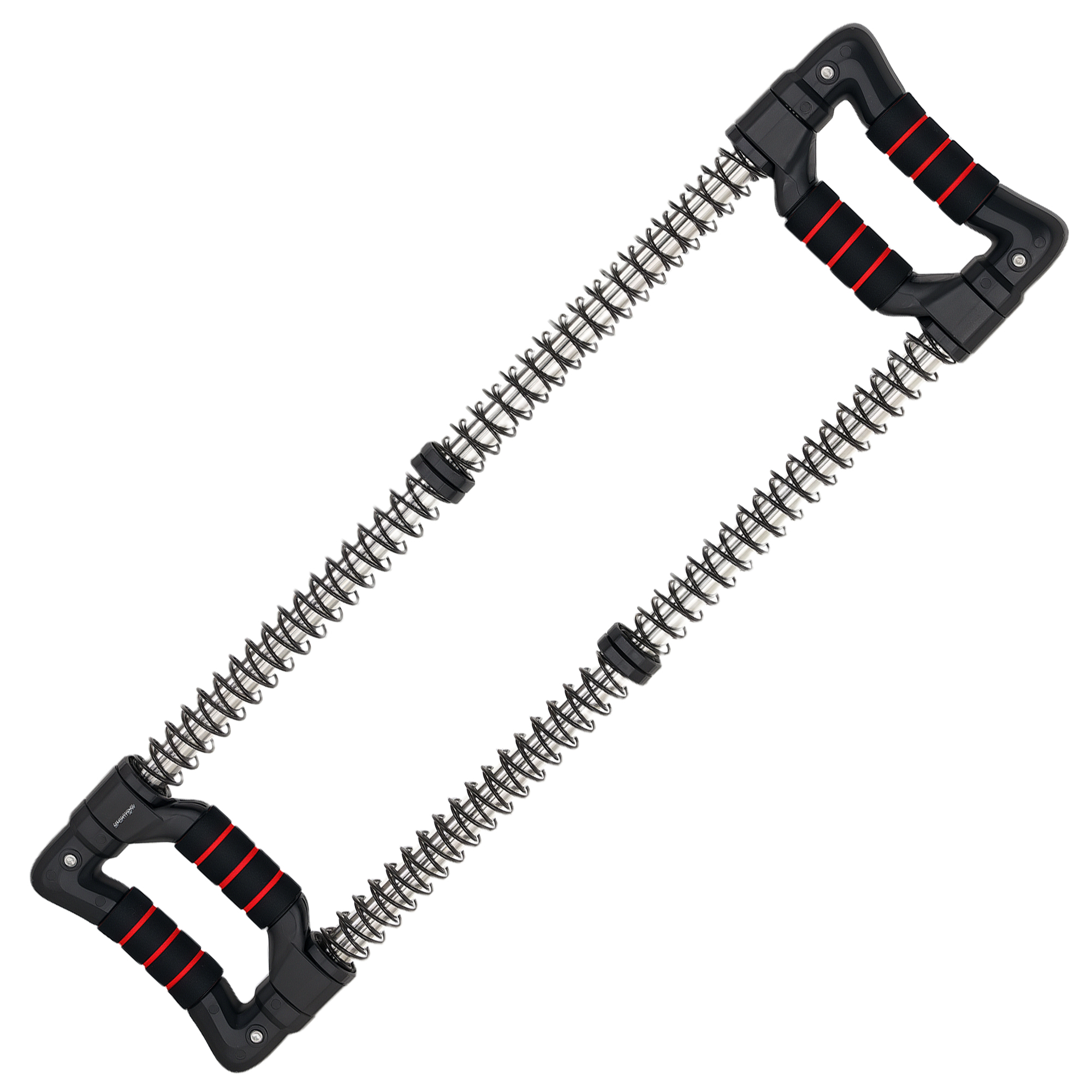 SPORTEDGE Chest Expander with 10 50kg Adjustable Resistance for Home Gym - Black
