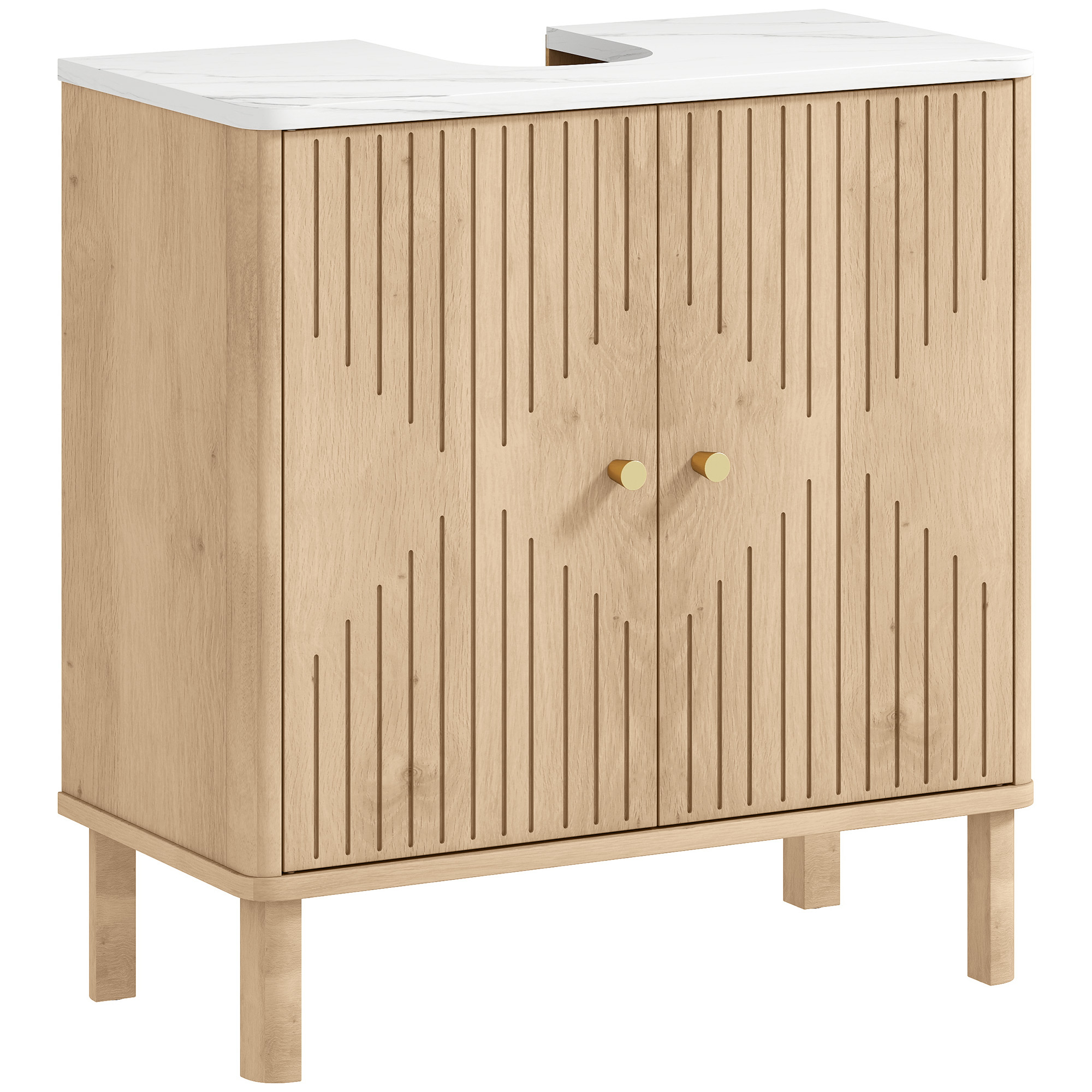 HALVIK Under Sink Bathroom Cabinet Wooden - Oak
