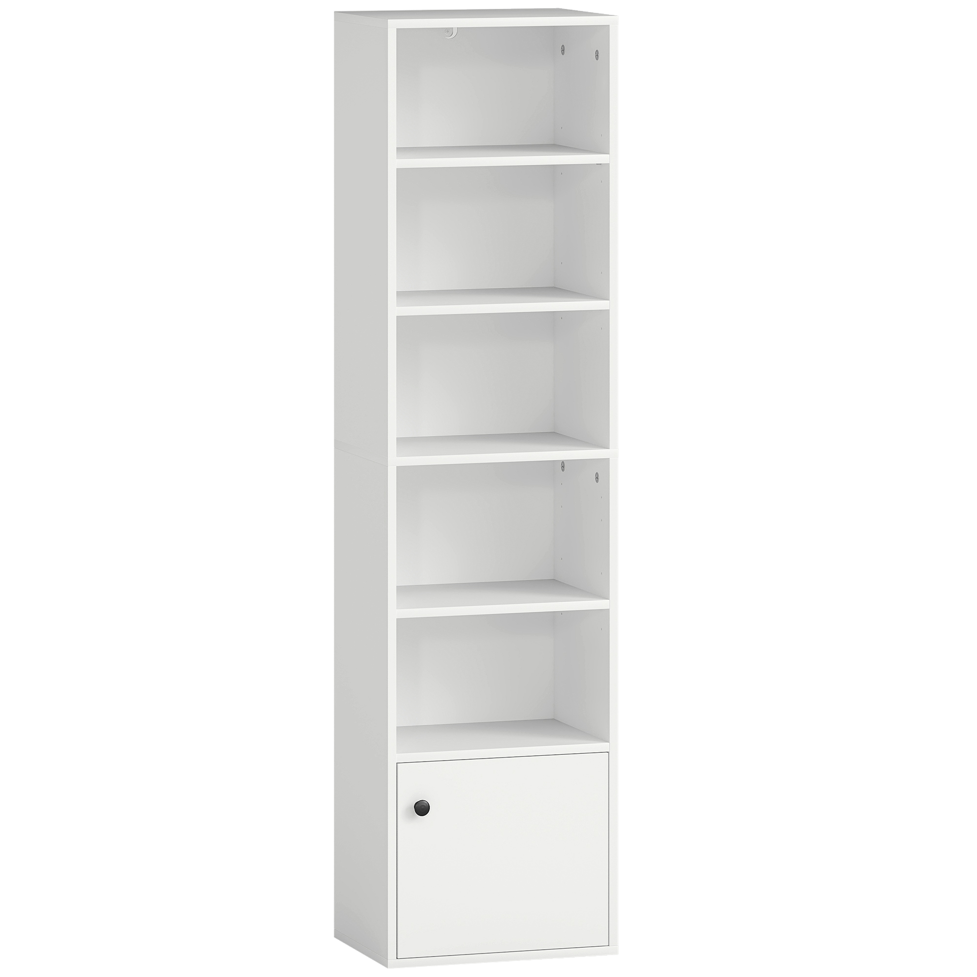 LYRHALLOW 6-Tier Tall Bookcase 156 cm - White