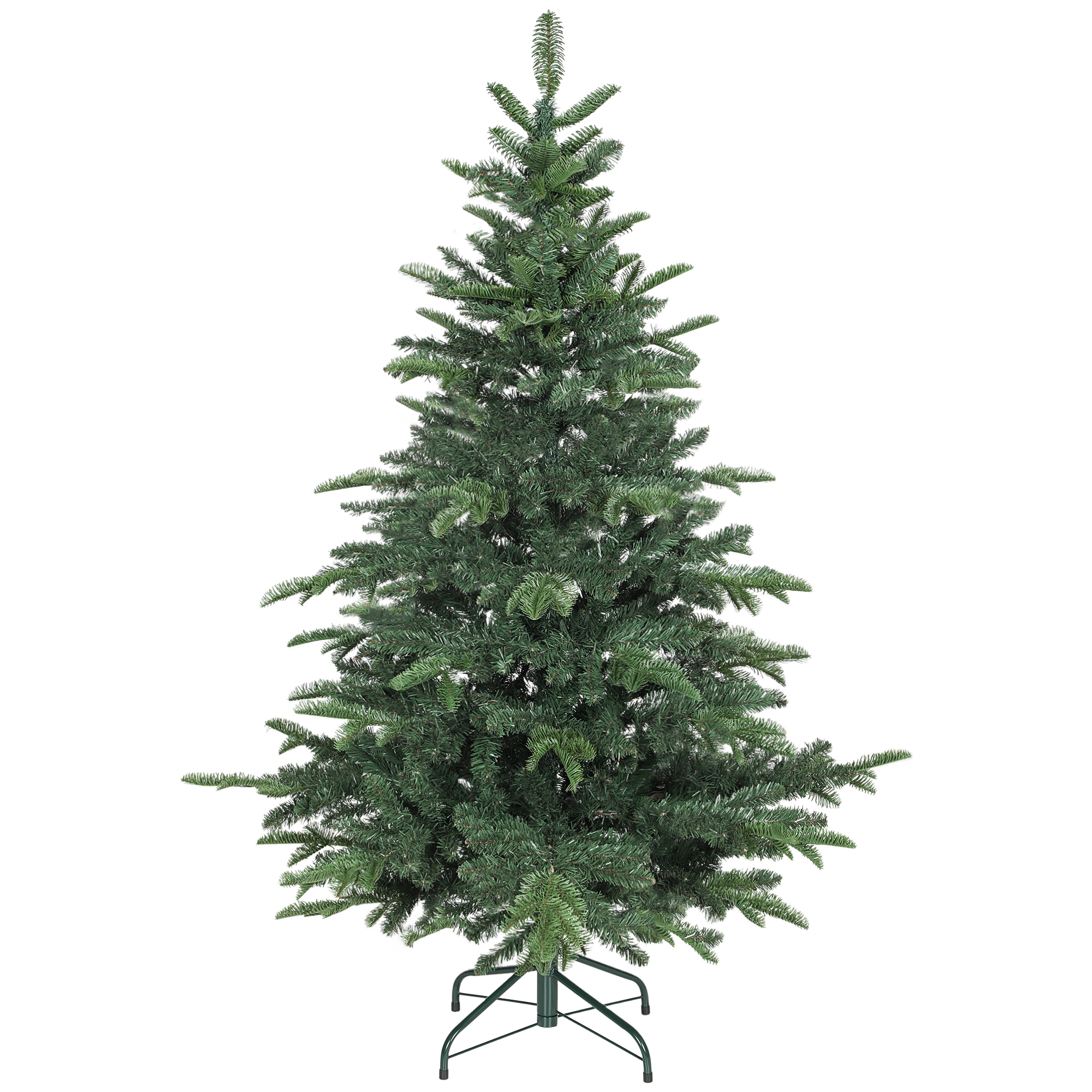 MALVEN 5ft Artificial Christmas Tree Plastic with Realistic Branches - Green