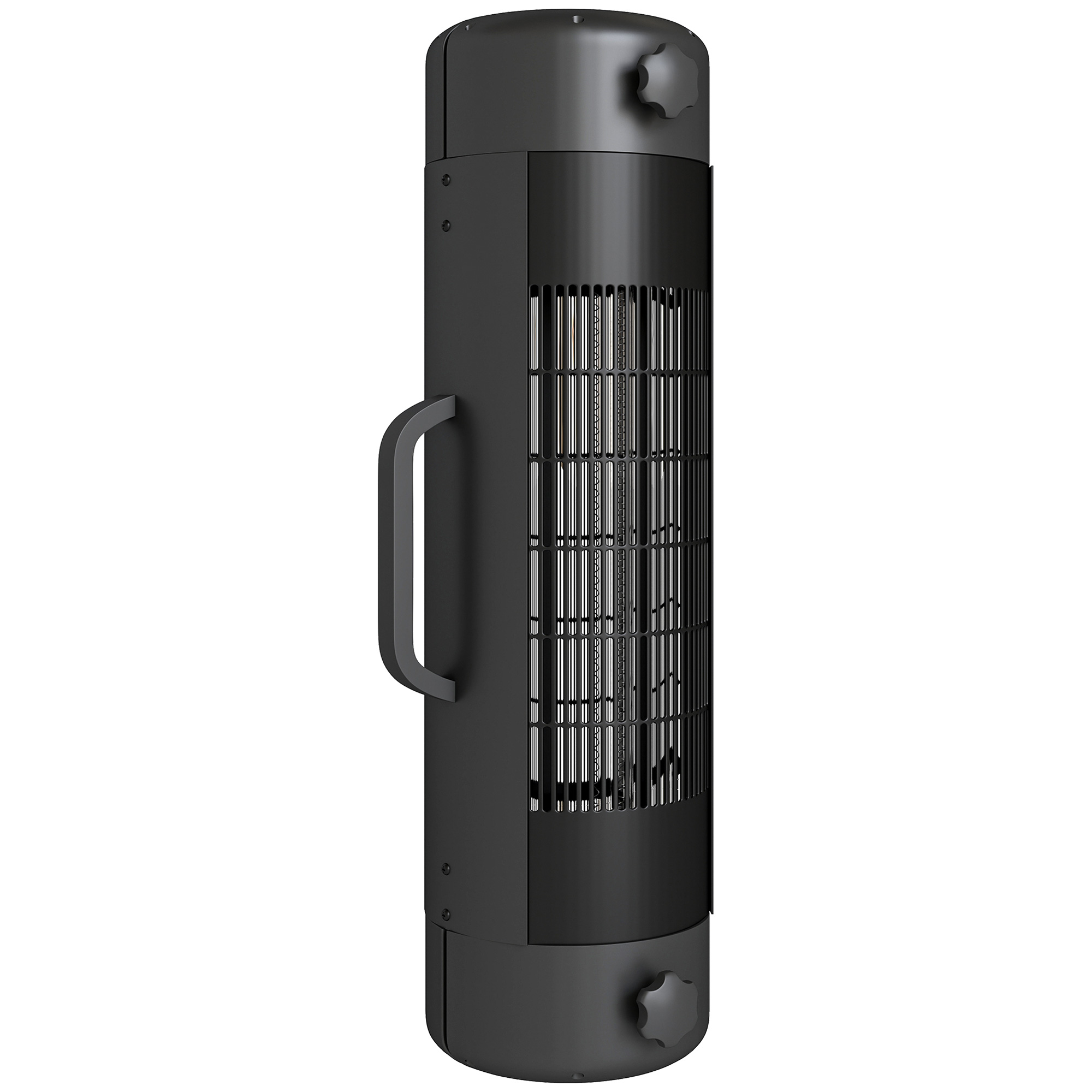 MERLAN Patio Heater Metal Electric Umbrella Parasol Mounted Garden Heater - Black