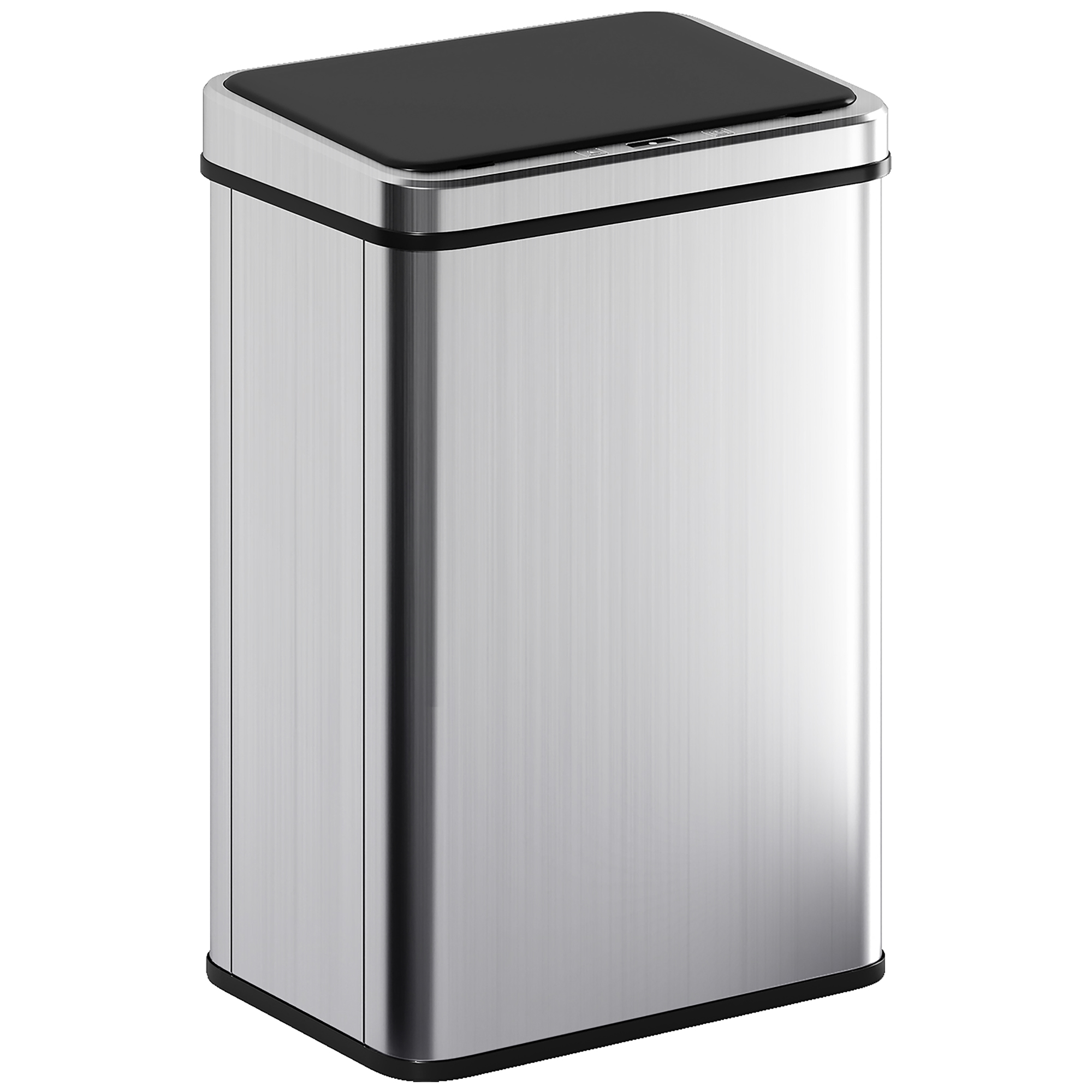 SELVEN Kitchen Rubbish Sensor Bin ABS Stainless Steel Motion Touchless 40L - Silver Tone