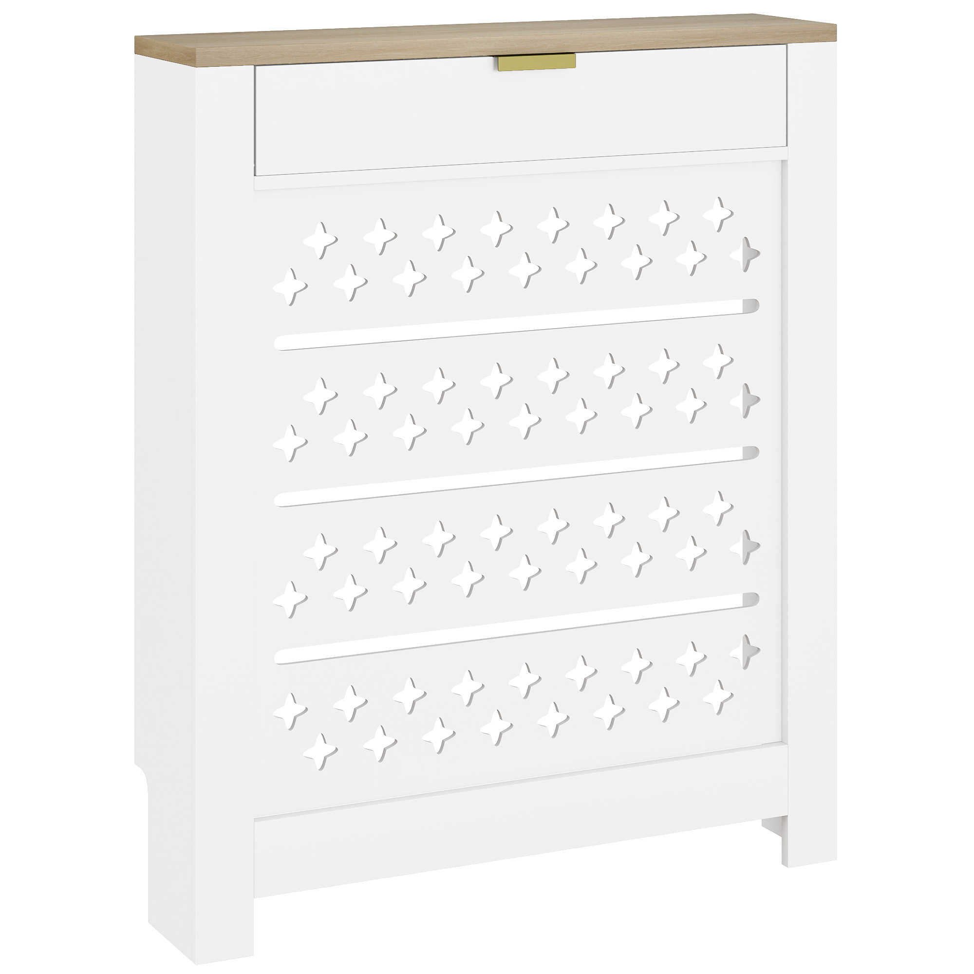 FALRIC Radiator Cover 1 Drawer Design - White