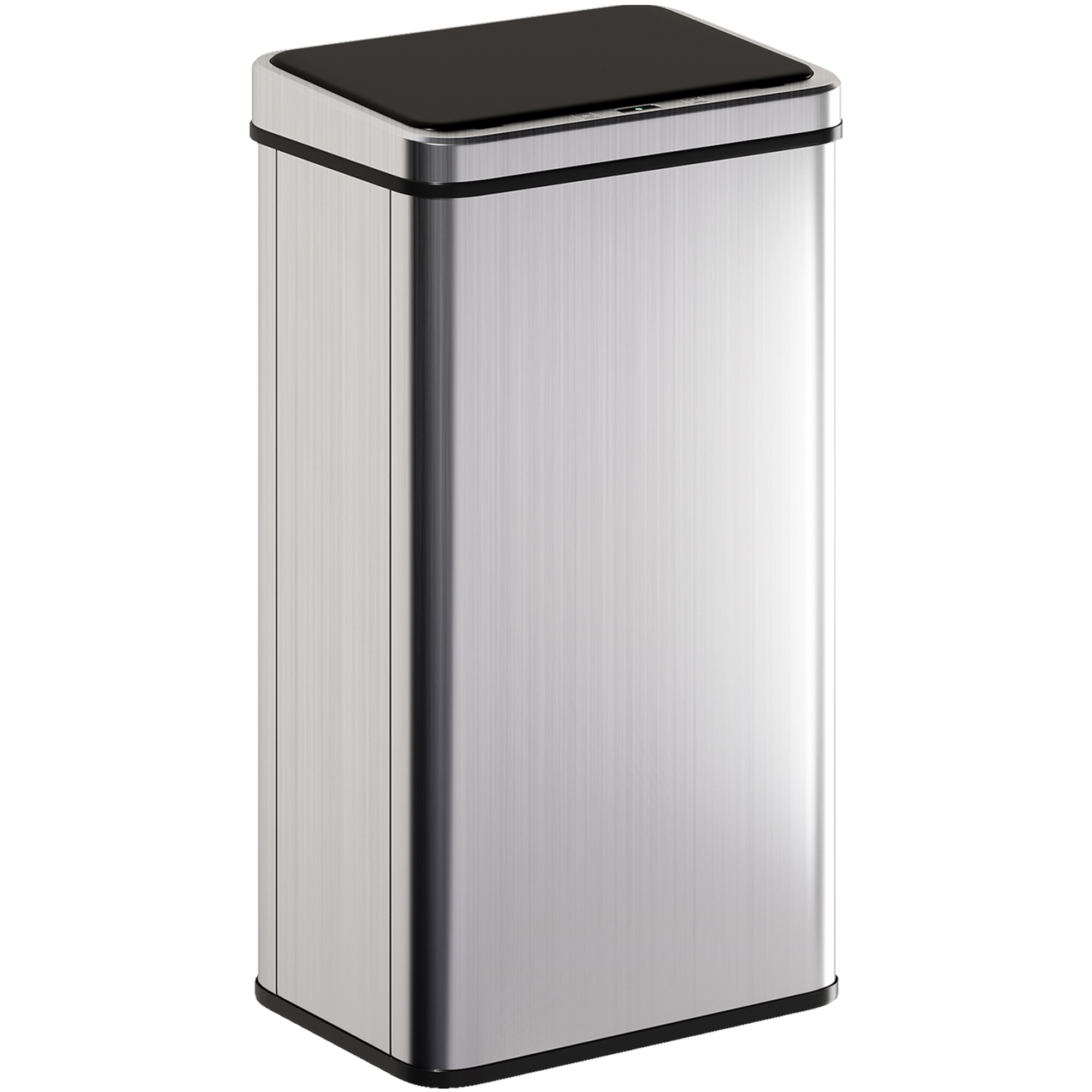 SELVEN Kitchen Rubbish Sensor Bin ABS Stainless Steel Motion Touchless 50L - Silver Tone